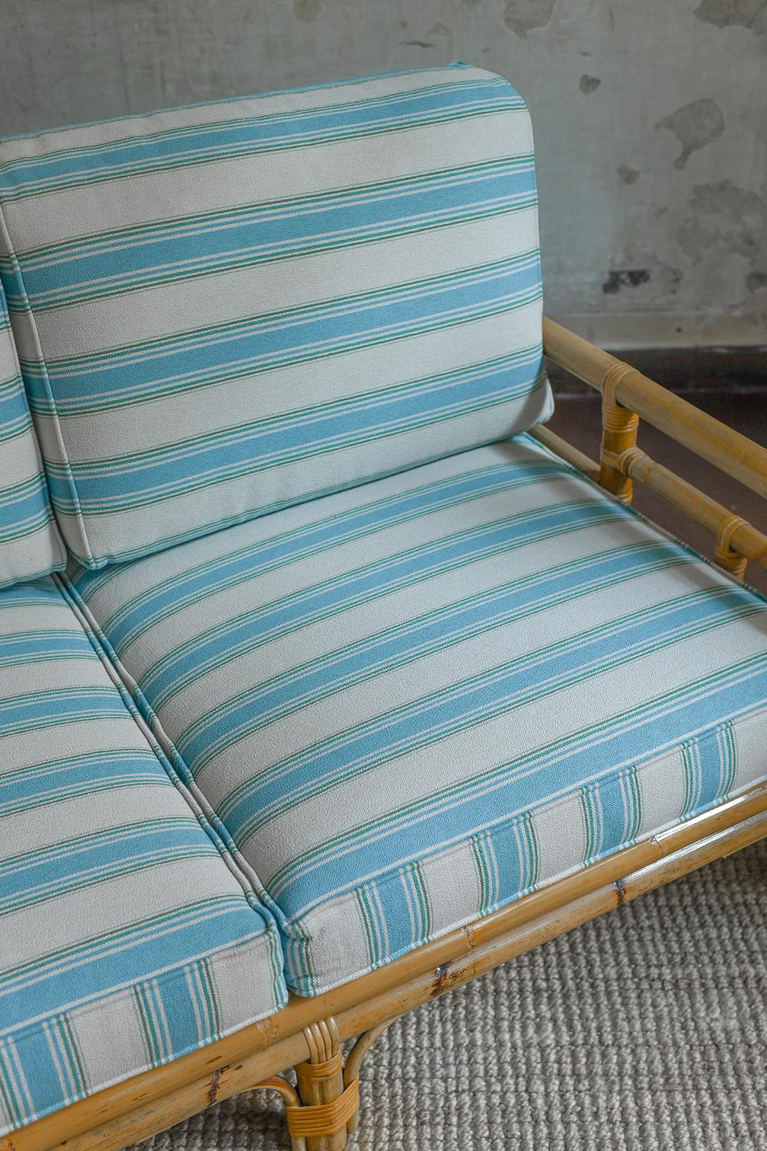 Three-seater sofa – Ming series, designer Colin Morrow for Vivai del Sud, 1980s In Good Condition For Sale In Roma, RM