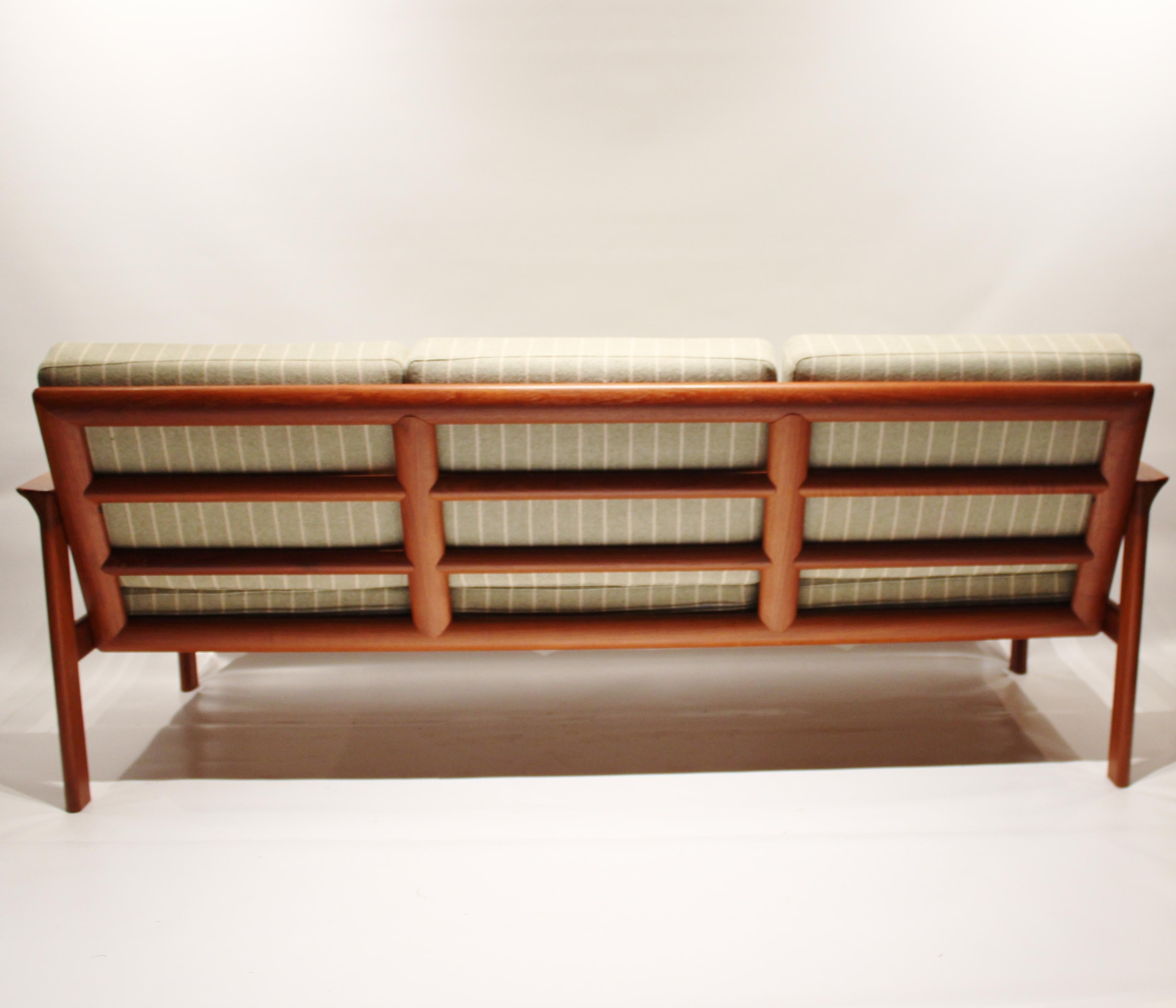 Scandinavian Modern Three-Seat Sofa of Teak, by Svend Ellekær from the 1970s