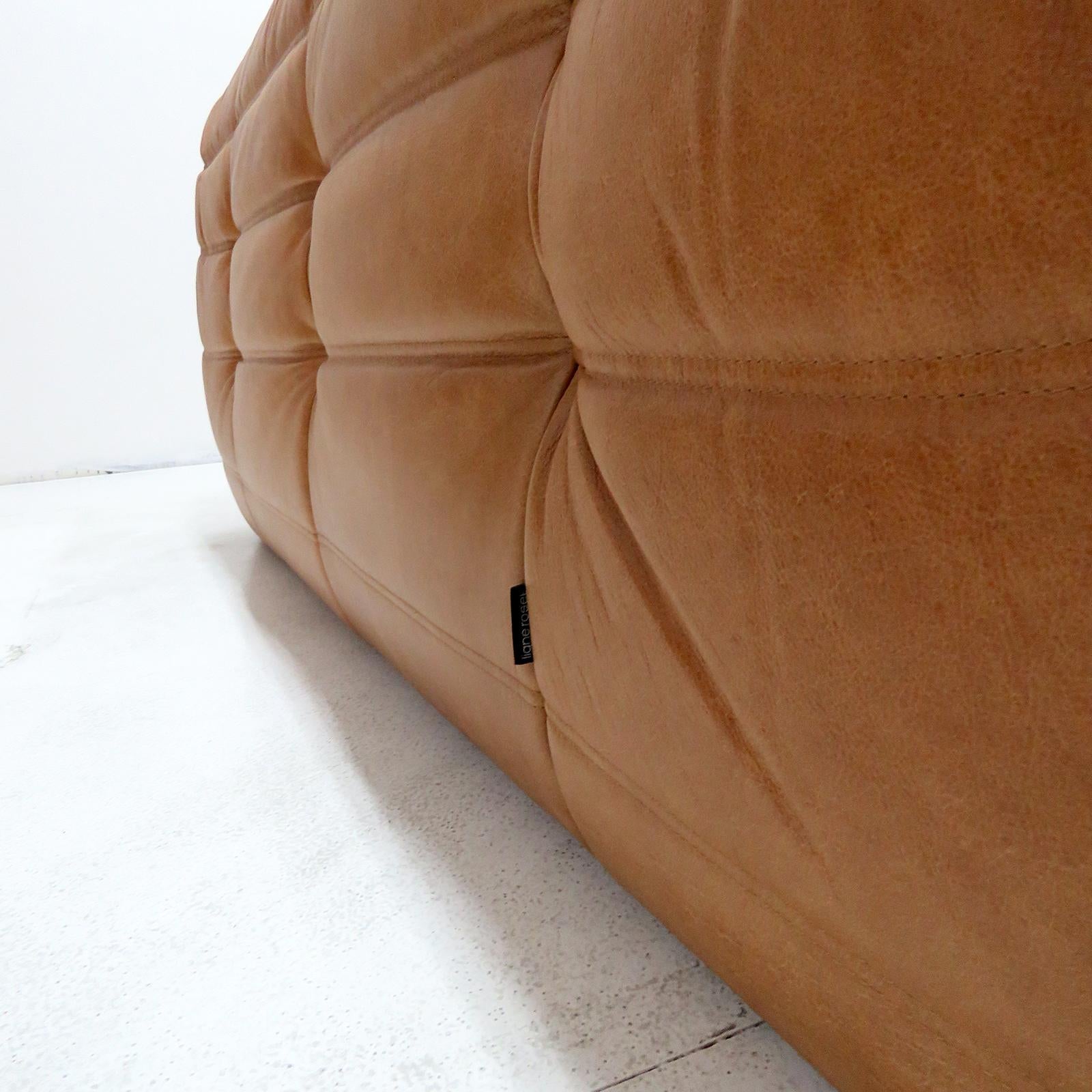 Leather Three-Seater Sofa 'Togo' by Michel Ducaroy for Ligne Roset