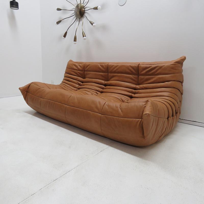 Mid-Century Modern Three-Seater Sofa 'Togo' by Michel Ducaroy for Ligne Roset For Sale