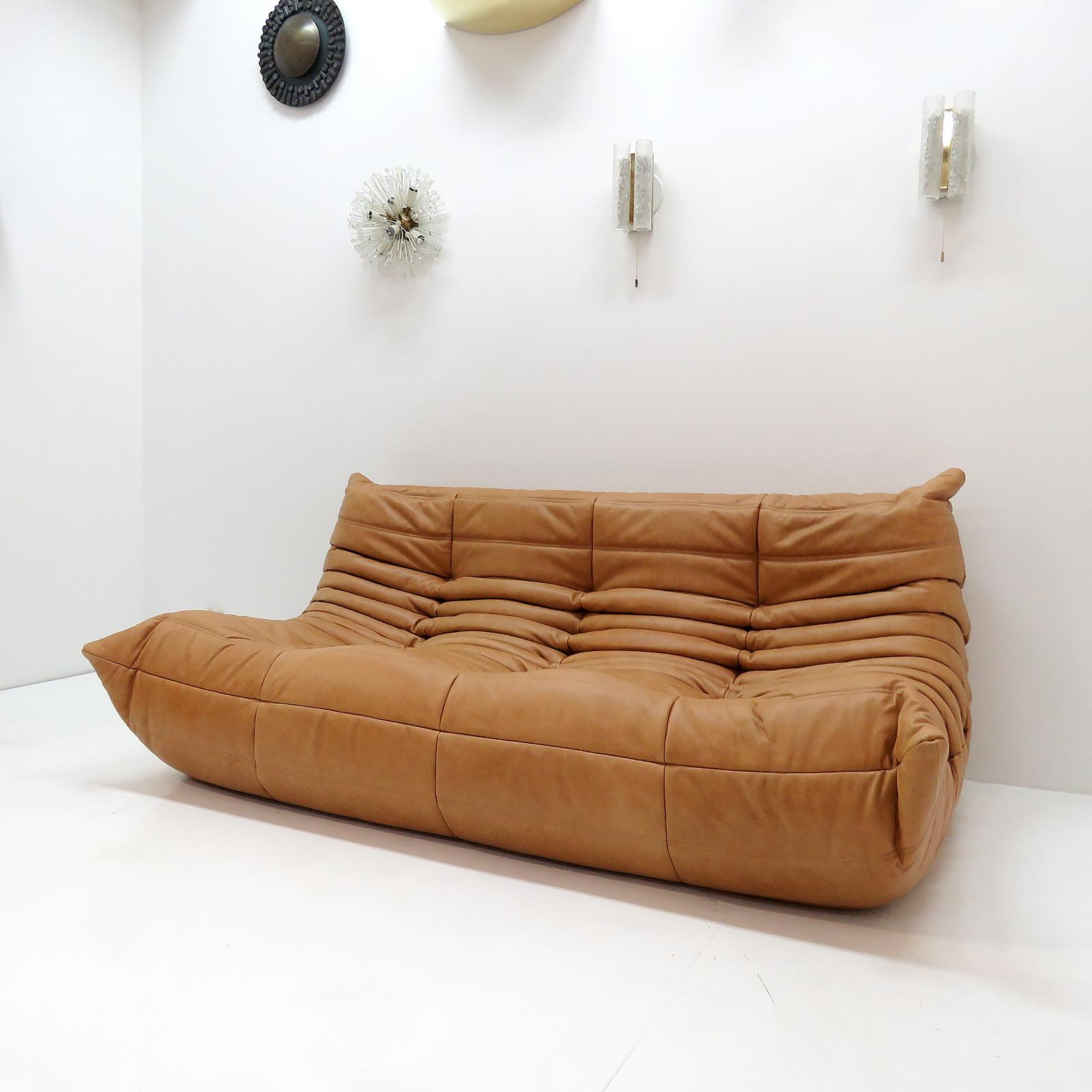 Mid-Century Modern Three-Seater Sofa 'Togo' by Michel Ducaroy for Ligne Roset For Sale