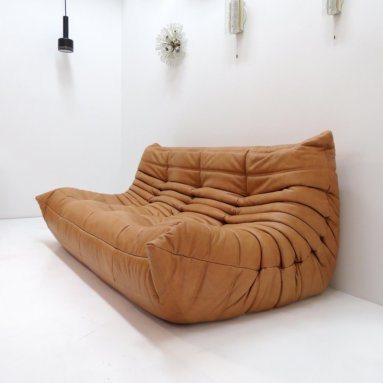 French Three-Seater Sofa 'Togo' by Michel Ducaroy for Ligne Roset For Sale