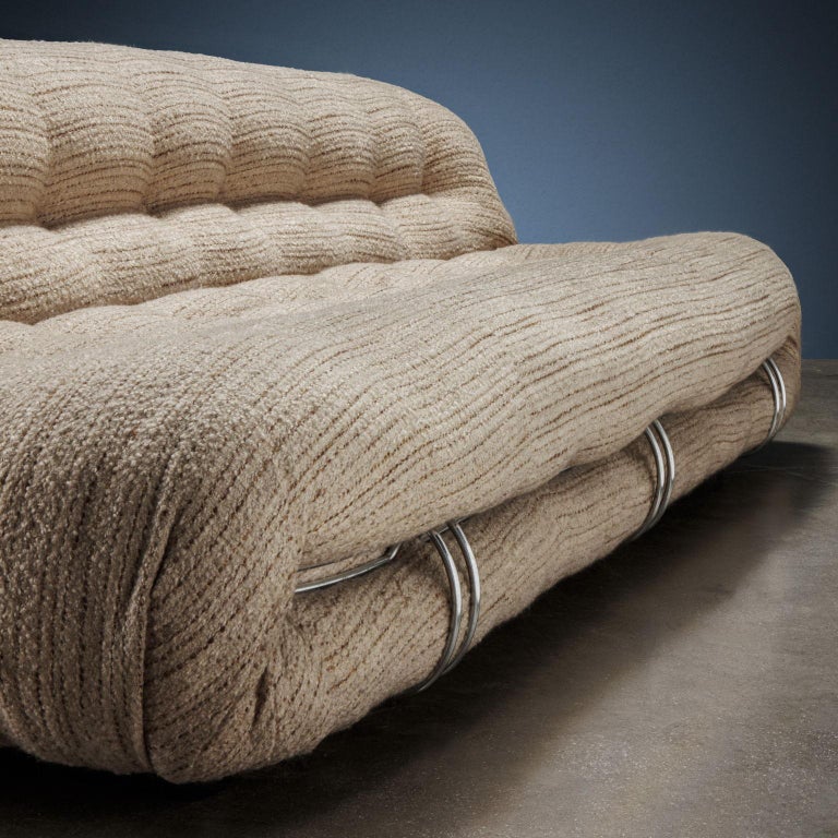 Mid-Century Modern Three Seater 'Soriana' Sofa Afra & Tobia Scarpa for Cassina