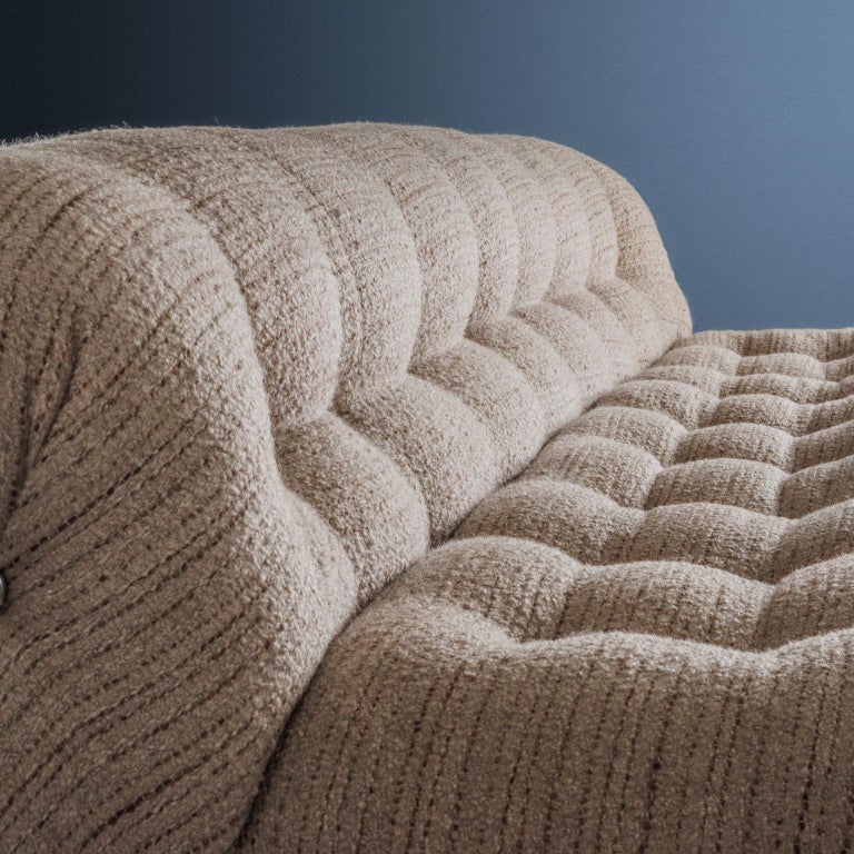 Fabric Three Seater 'Soriana' Sofa Afra & Tobia Scarpa for Cassina