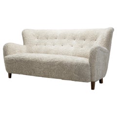 Three-Seater Upholstered Sofa, Denmark ca 1950s
