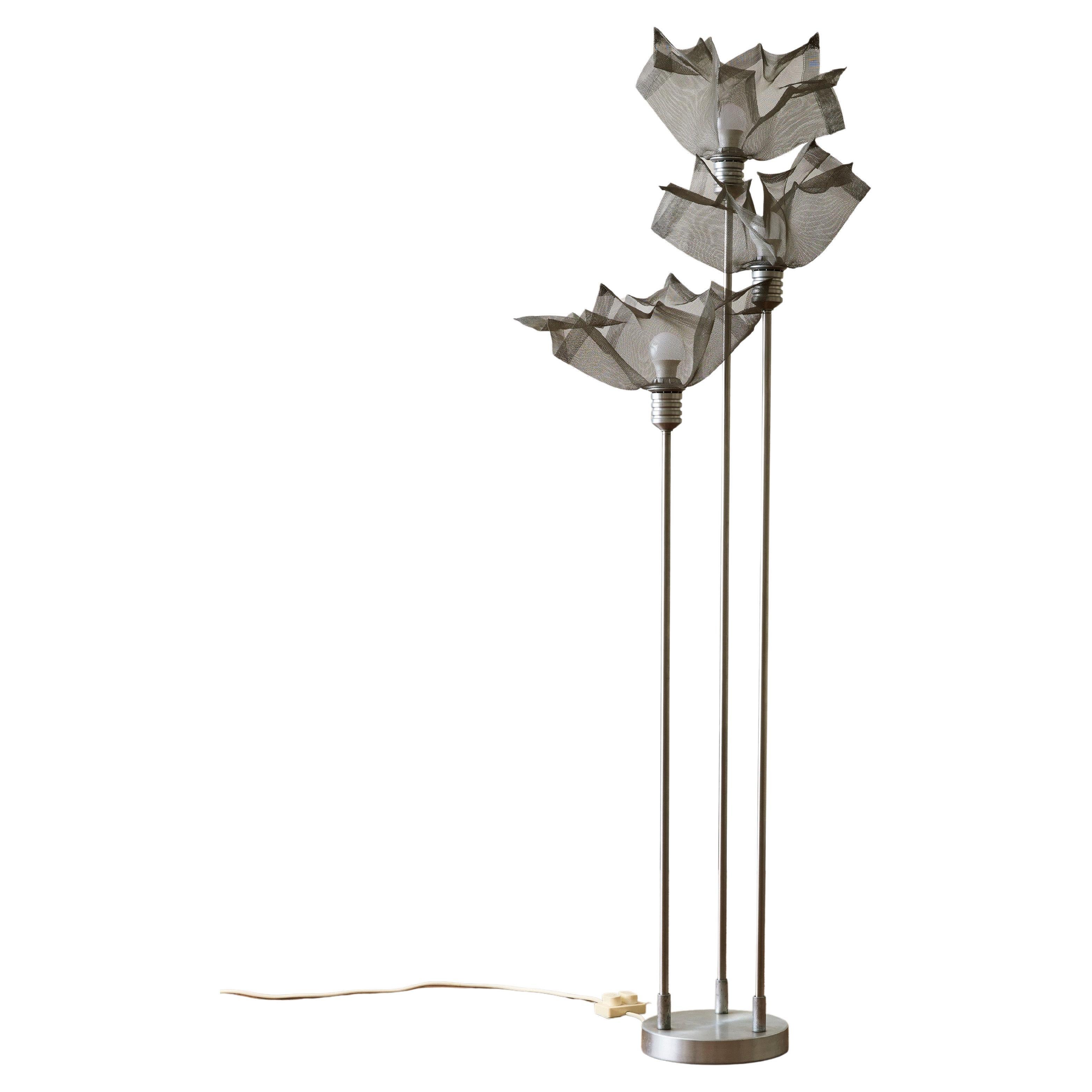 Three-shade Floor Lamp Attr. to Giuseppe Raimondi C. 1970 For Sale