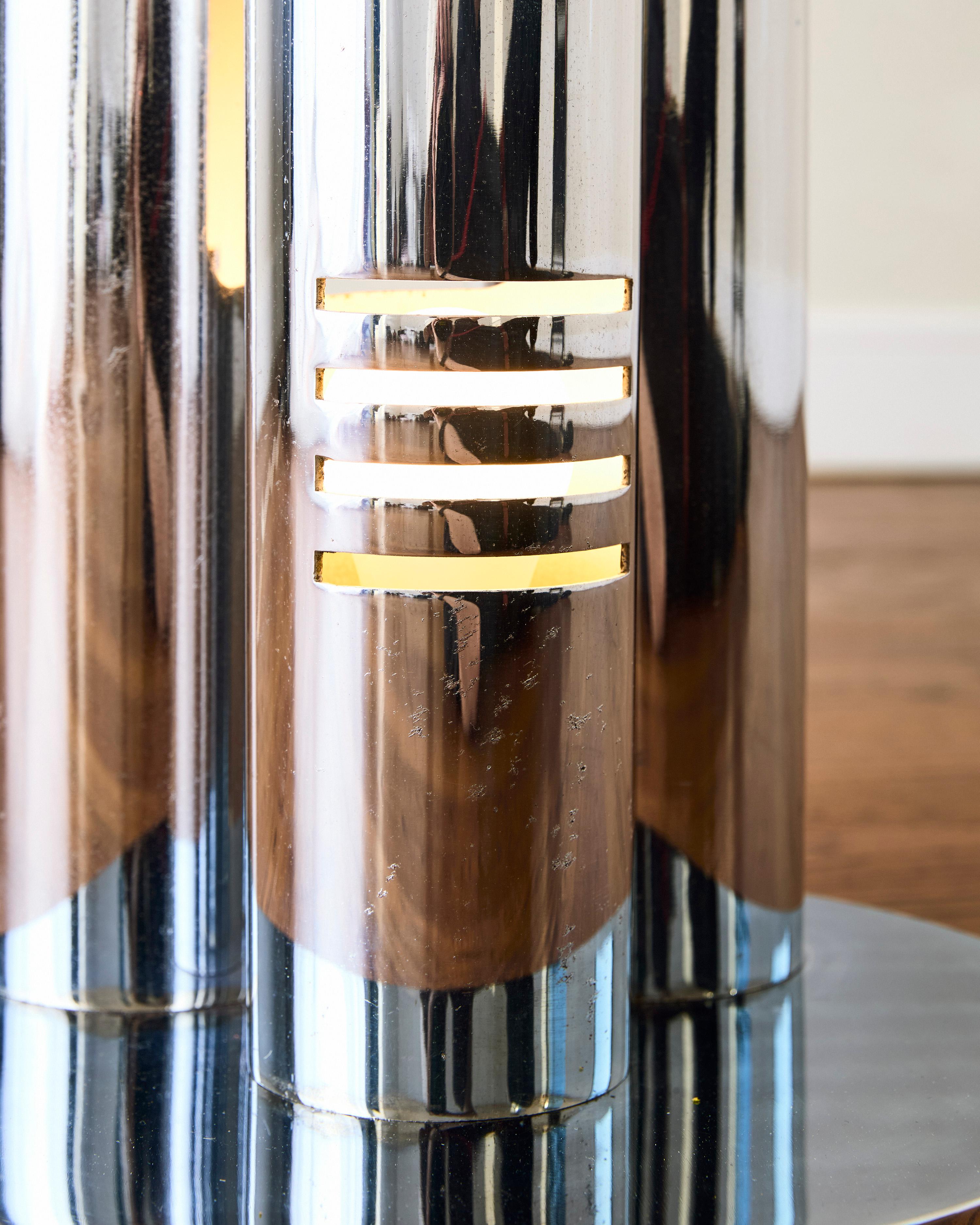 Italian Three-Shade Floor Lamp by Enrico Tronconi For Sale