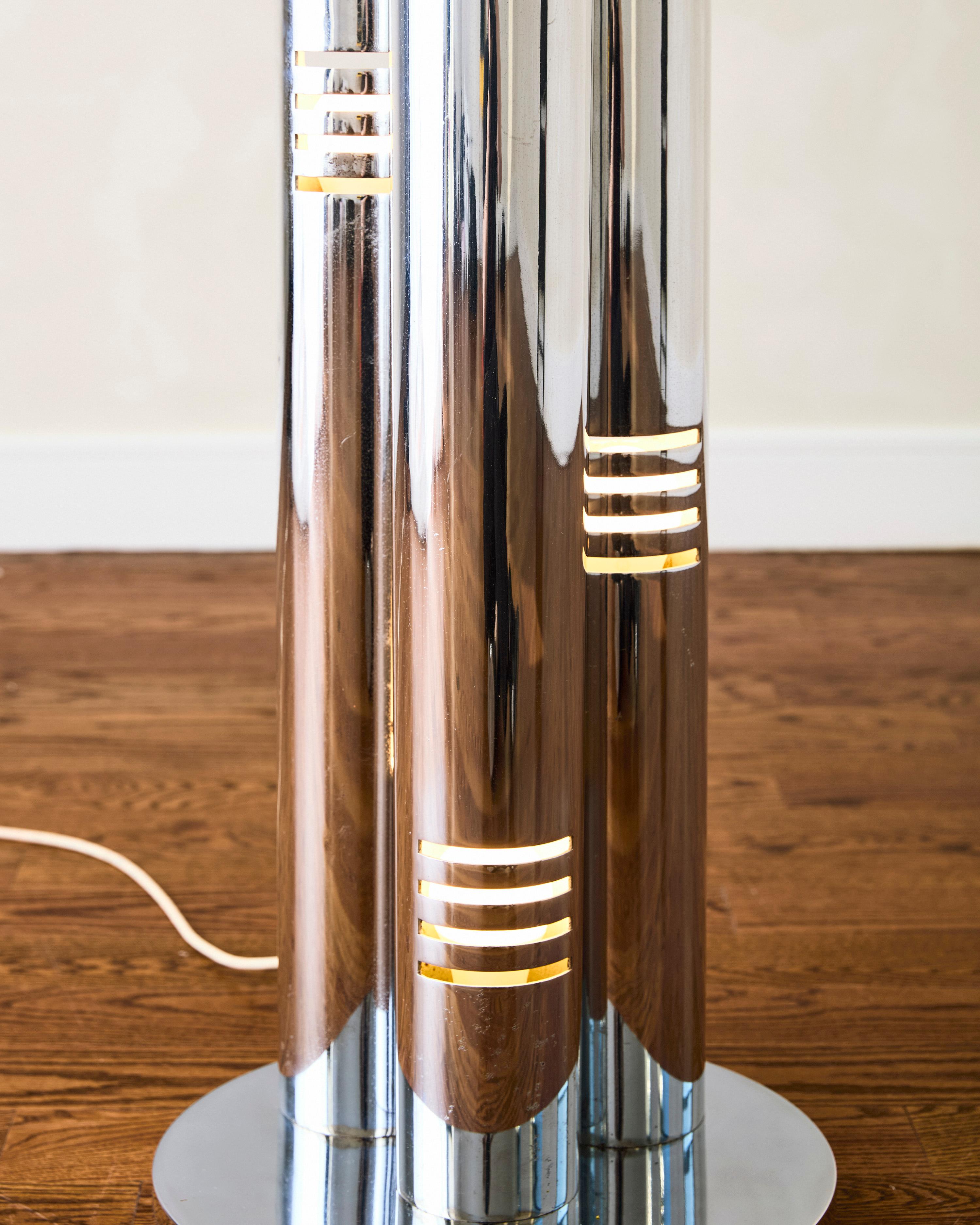 Three-Shade Floor Lamp by Enrico Tronconi In Good Condition For Sale In New York, NY