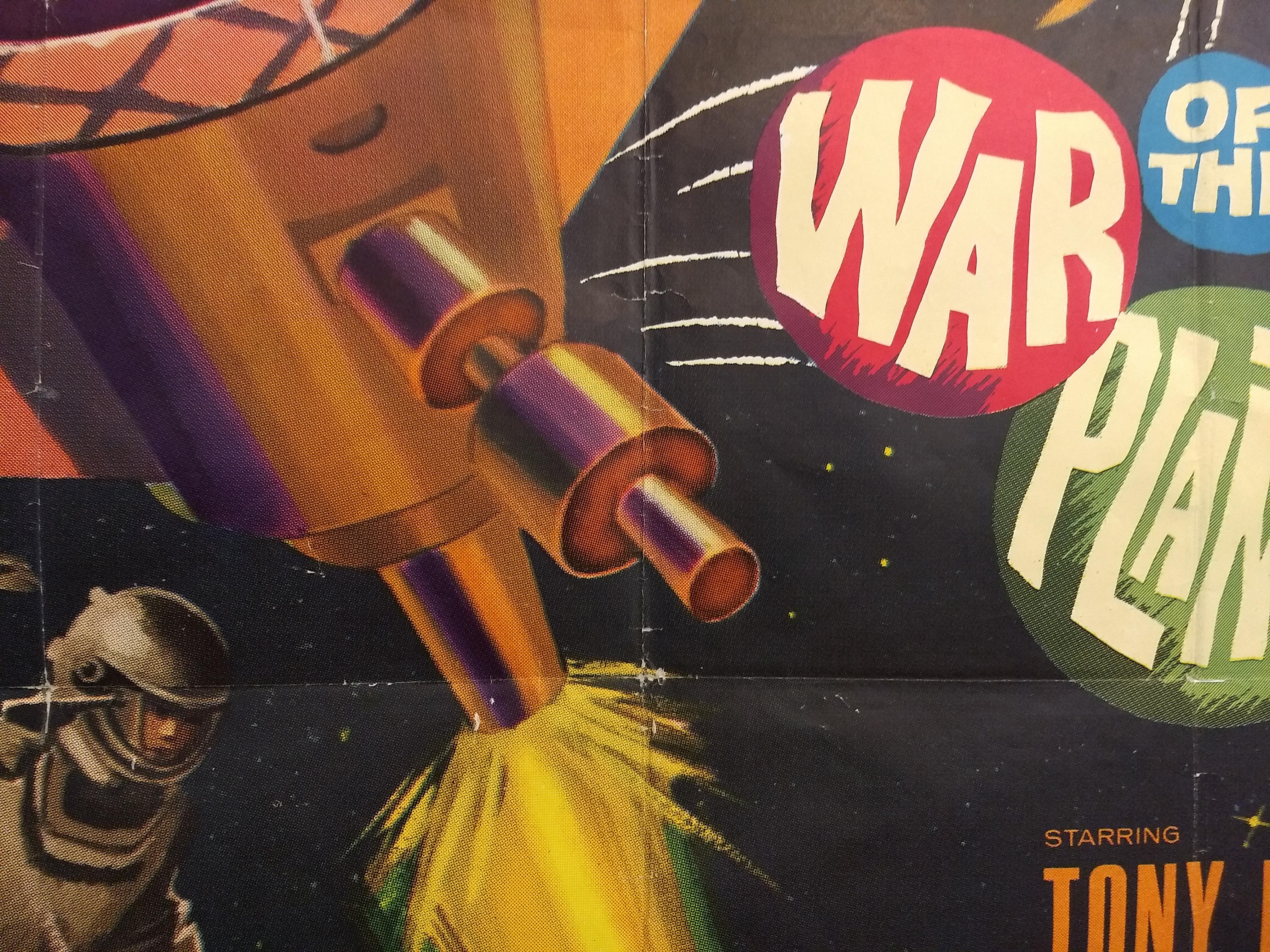 italien Affiche originale du film « La Guerre des planètes » à trois feuilles en vente