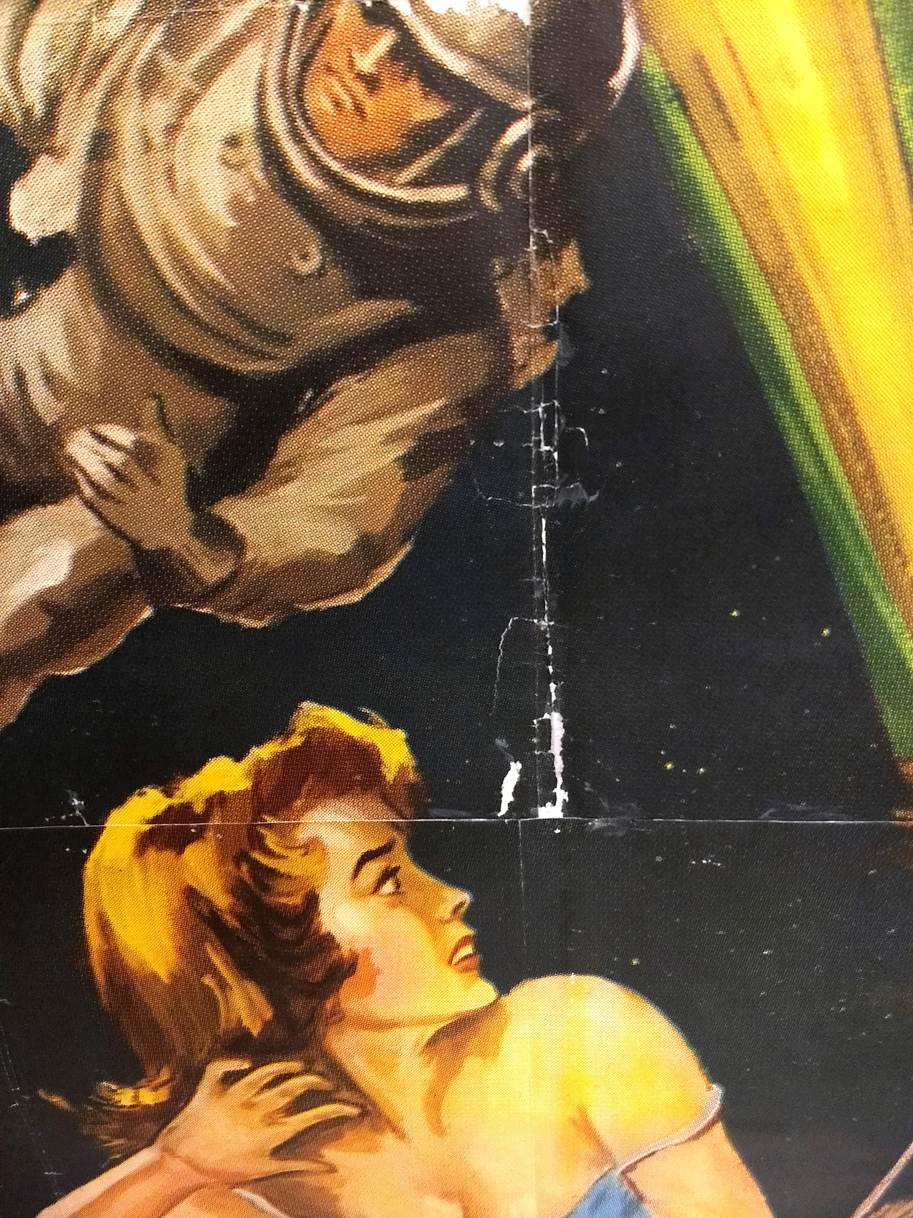 Gravé Affiche originale du film « La Guerre des planètes » à trois feuilles en vente