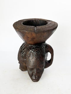 Three-sided wooden ashtray, France, 1960