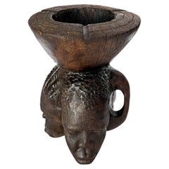 Three-sided wooden ashtray, France, 1960