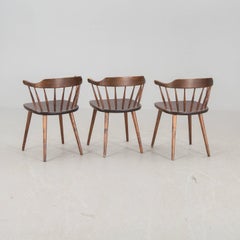 Three "Smaland" Chairs Diseñadas by Yngve Ekström