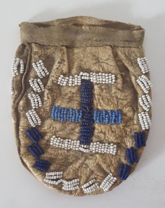 Three Small 19th Century, Plains Native American 'Flint-Steel' Beaded Bags