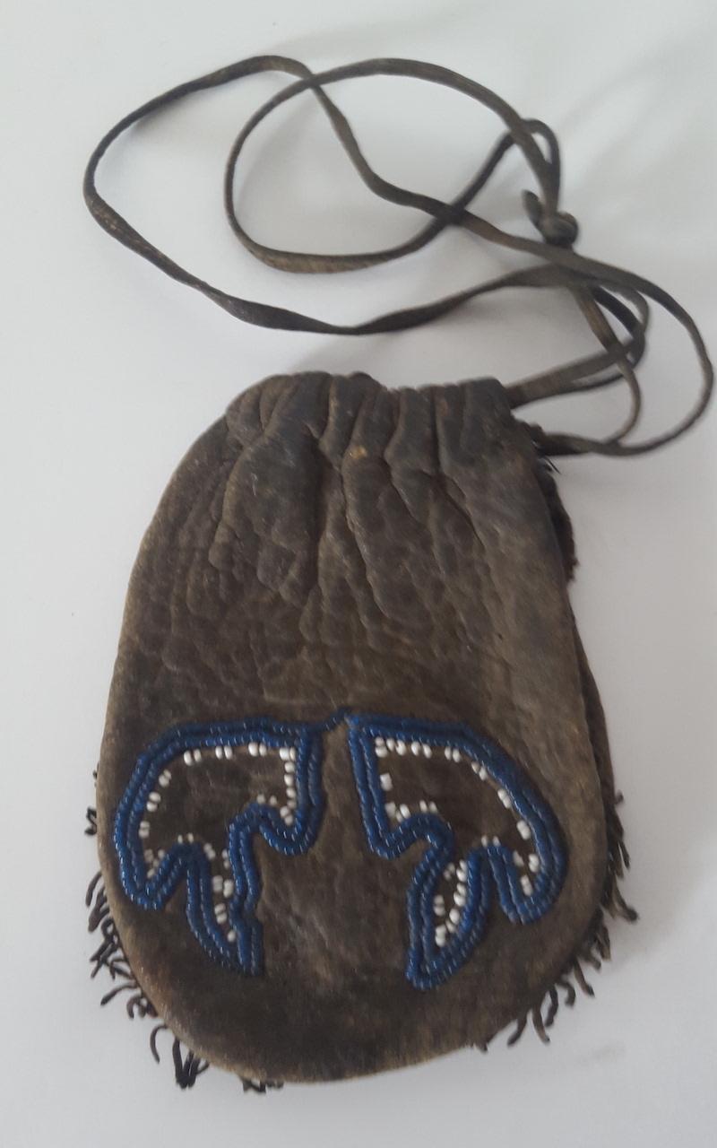 Three Small 19th Century, Plains Native American 'Flint-Steel' Beaded Bags 1