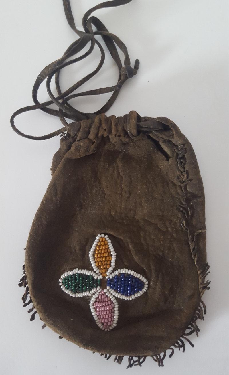 Three Small 19th Century, Plains Native American 'Flint-Steel' Beaded Bags 2