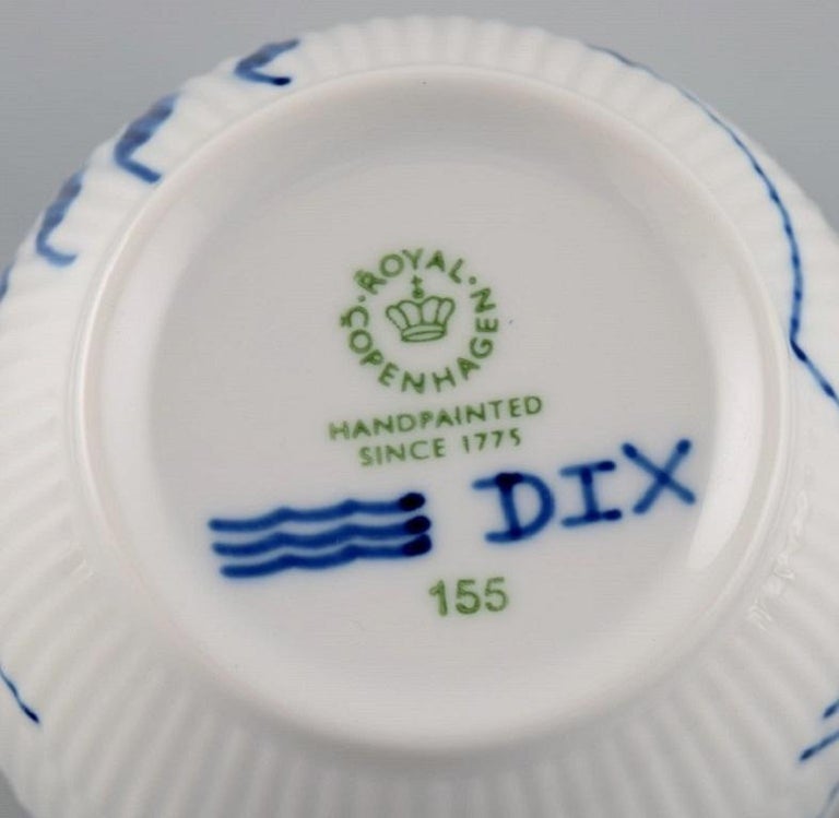 Three Small Royal Copenhagen Blue Fluted Mega Bowls For Sale at 1stDibs