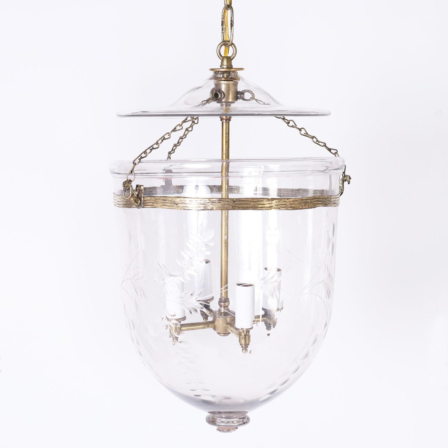 Belgian Three Smoke Bell Light Pendants, Priced Individually For Sale