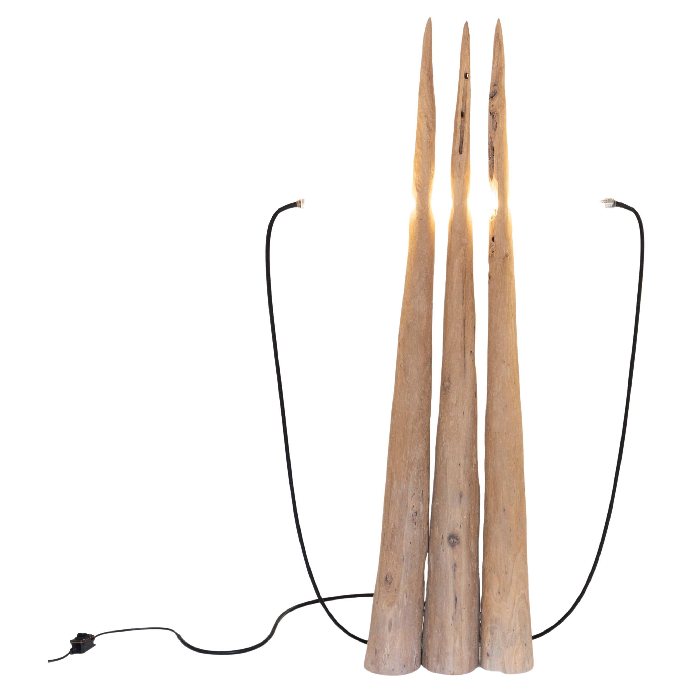 Three Spike Table Lamp by Henry D'ath