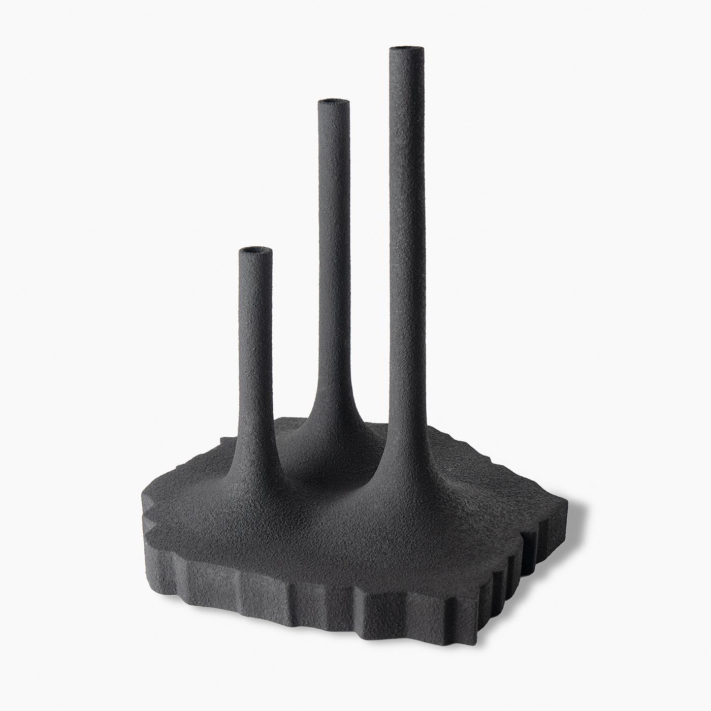 Three Stems Black Vase by Fabio Novembre en vente 4
