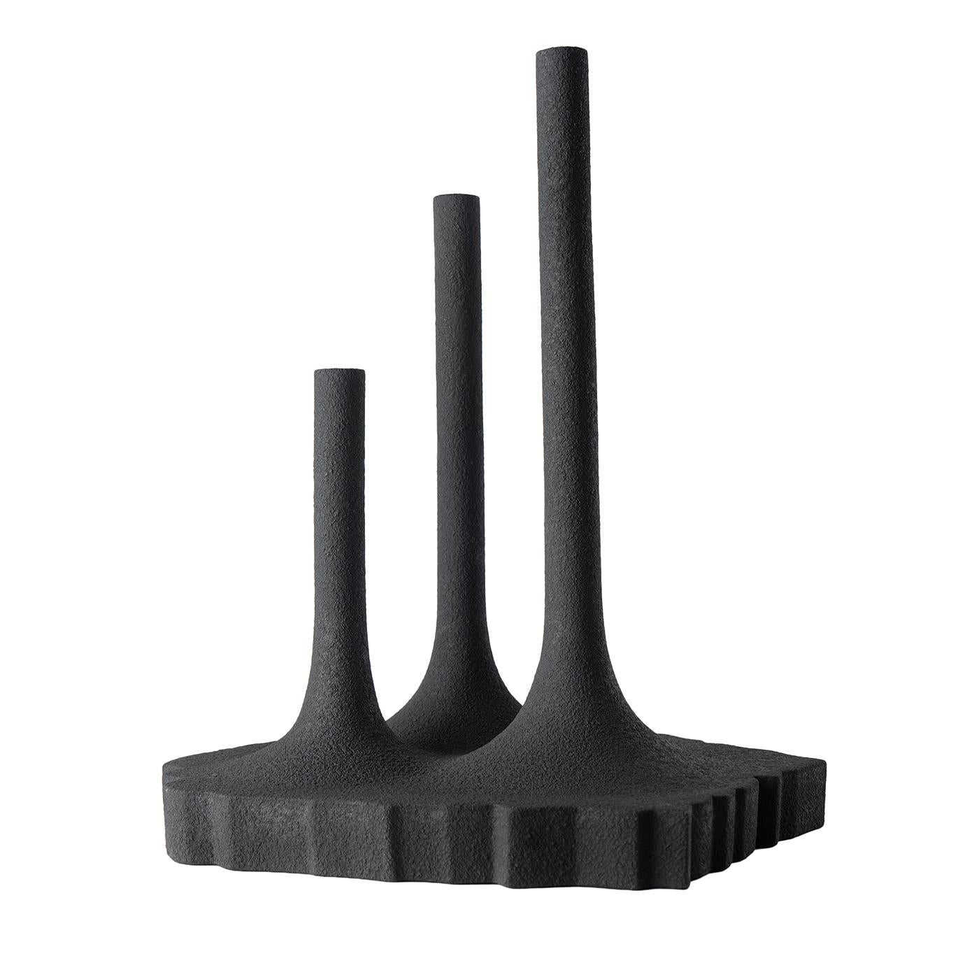 Three Stems Black Vase by Fabio Novembre en vente 1