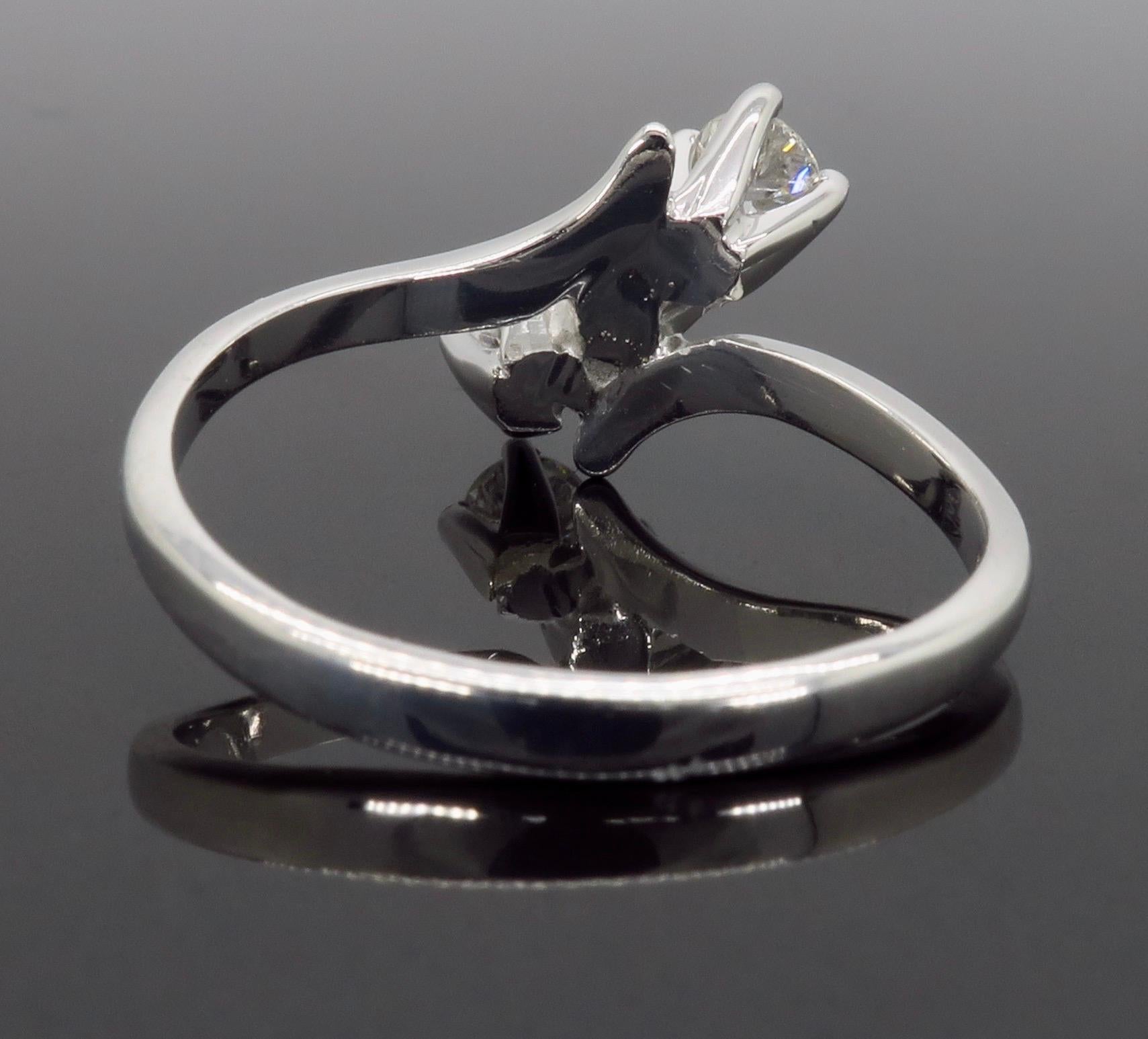 Three-Stone Bypass Diamond Ring 1