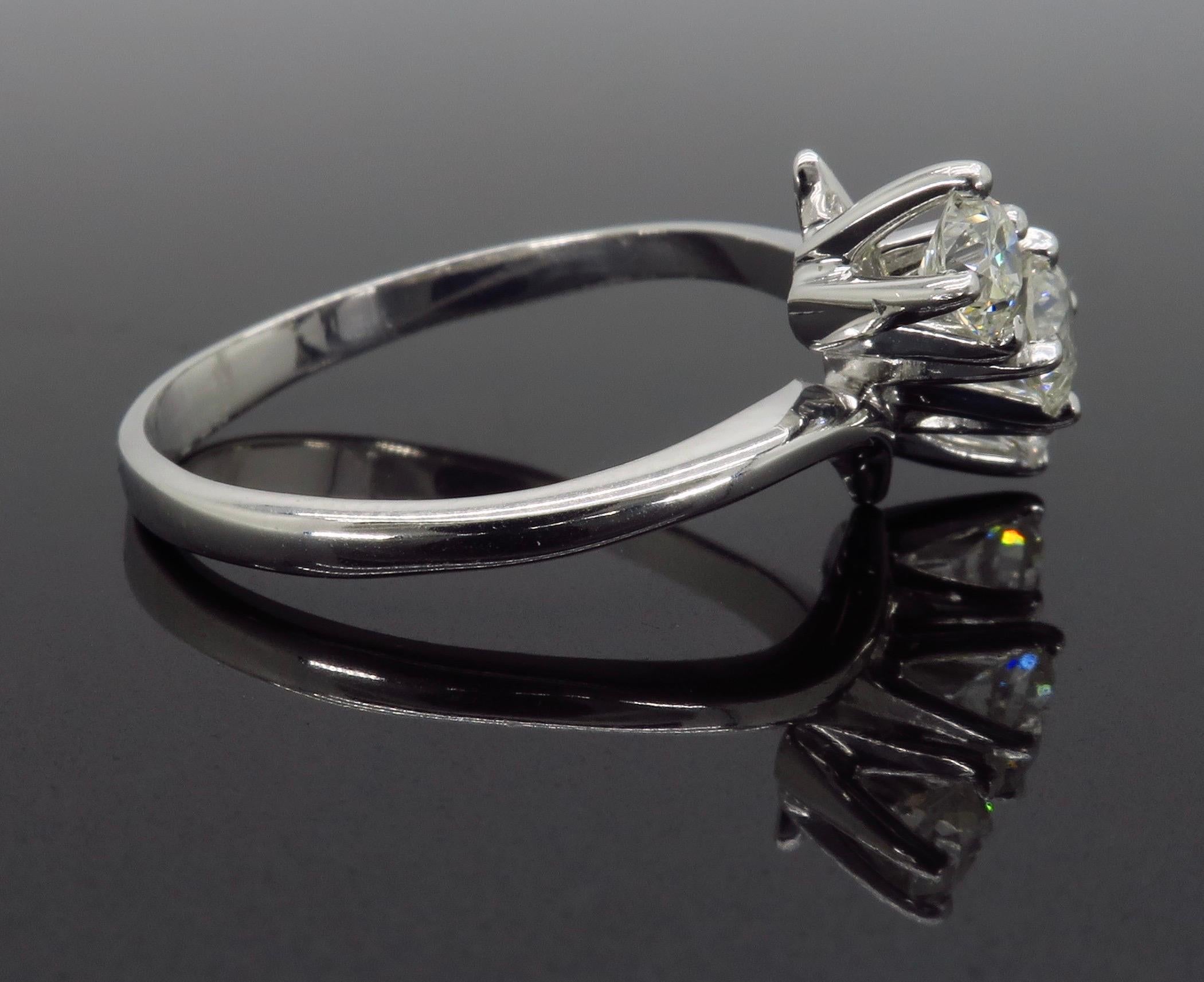 Three-Stone Bypass Diamond Ring 2