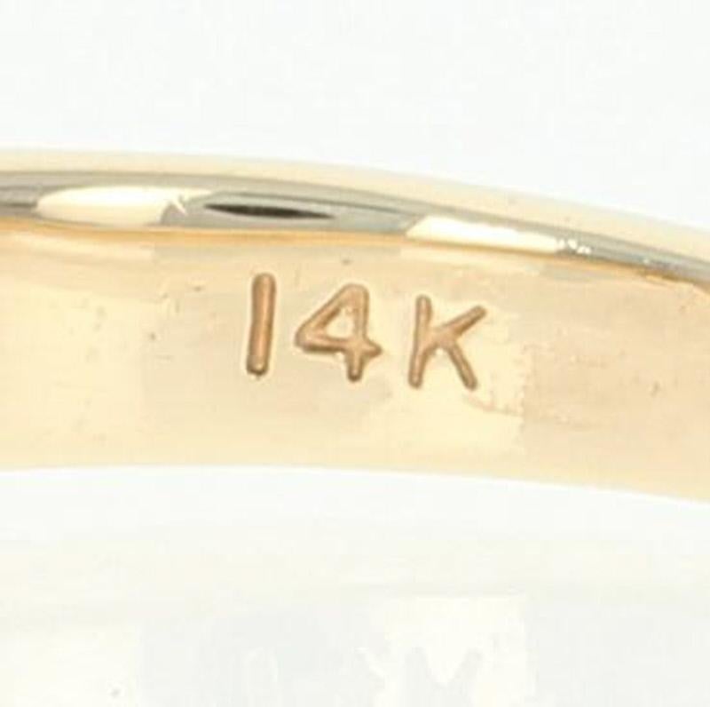 Three-Stone Diamond Engagement Ring, 14 Karat Yellow Gold Round Cut 1.24 Carat 1