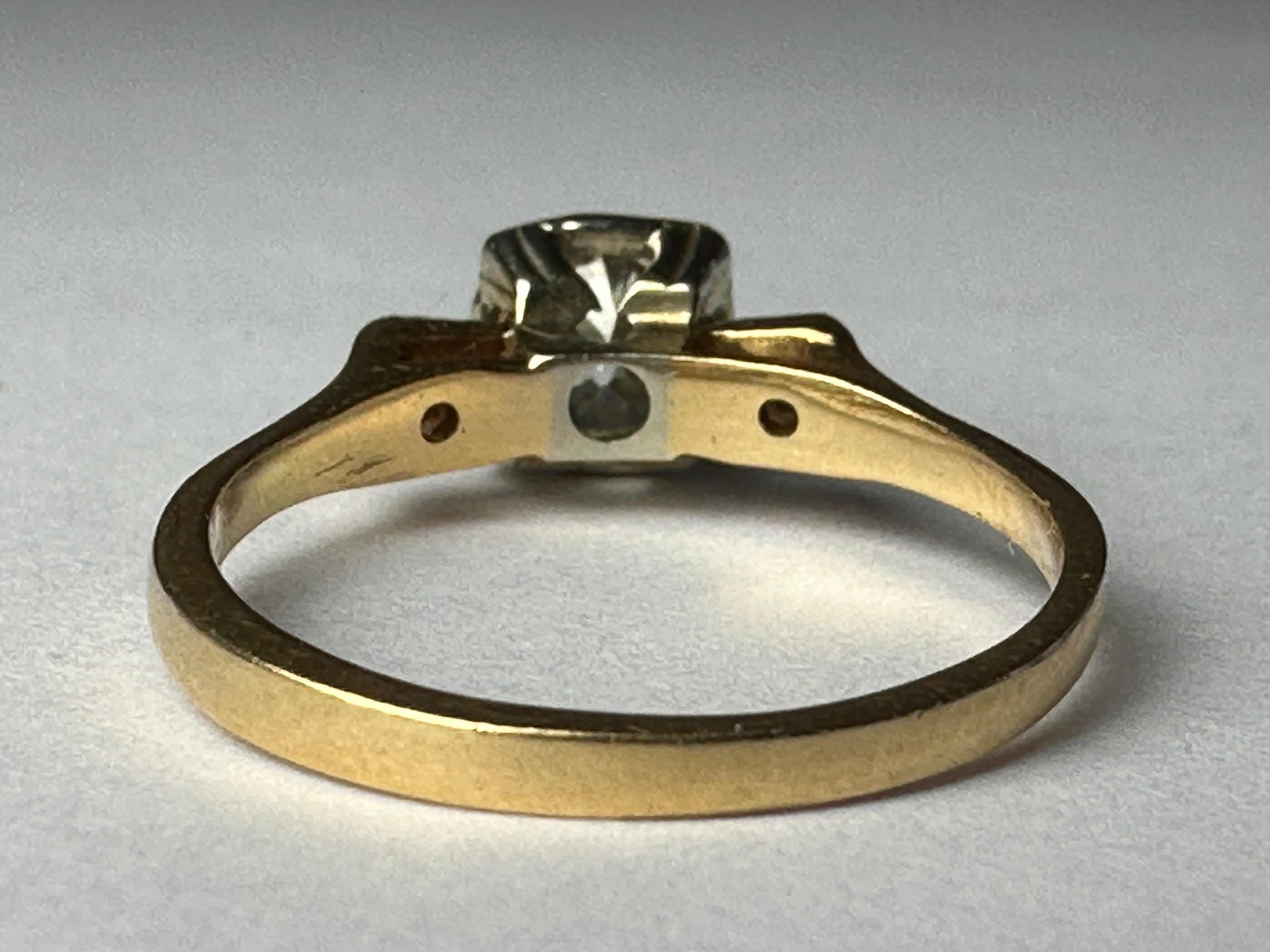 Women's Three-Stone Diamond Engagement Ring  For Sale