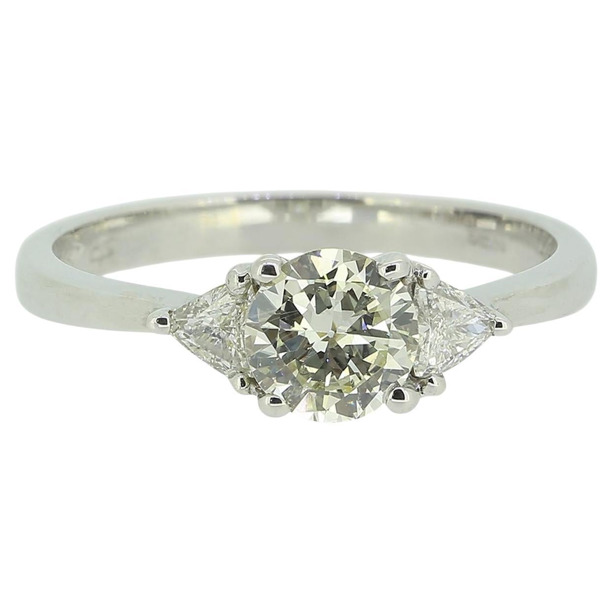 Three-Stone Diamond Engagement Ring