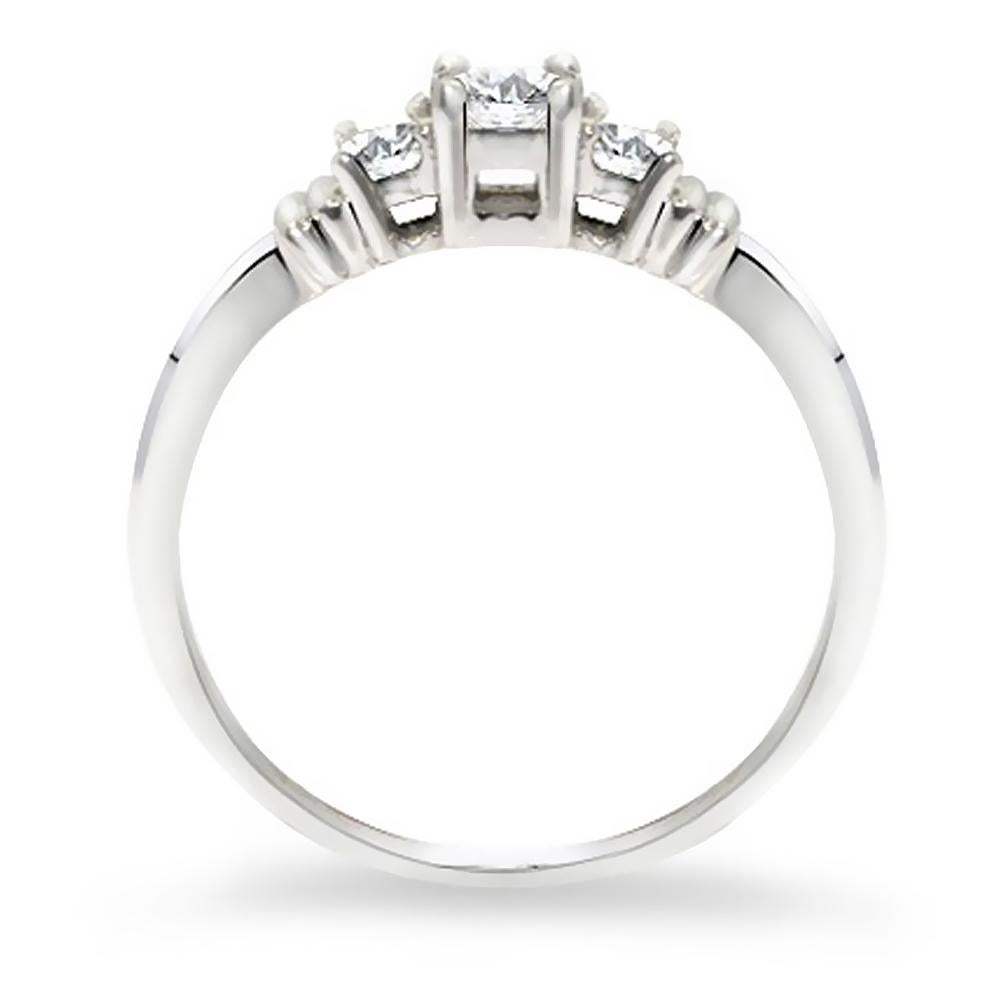For Sale:  Three Stone Diamond Ring 0.55 ct. tw. 3