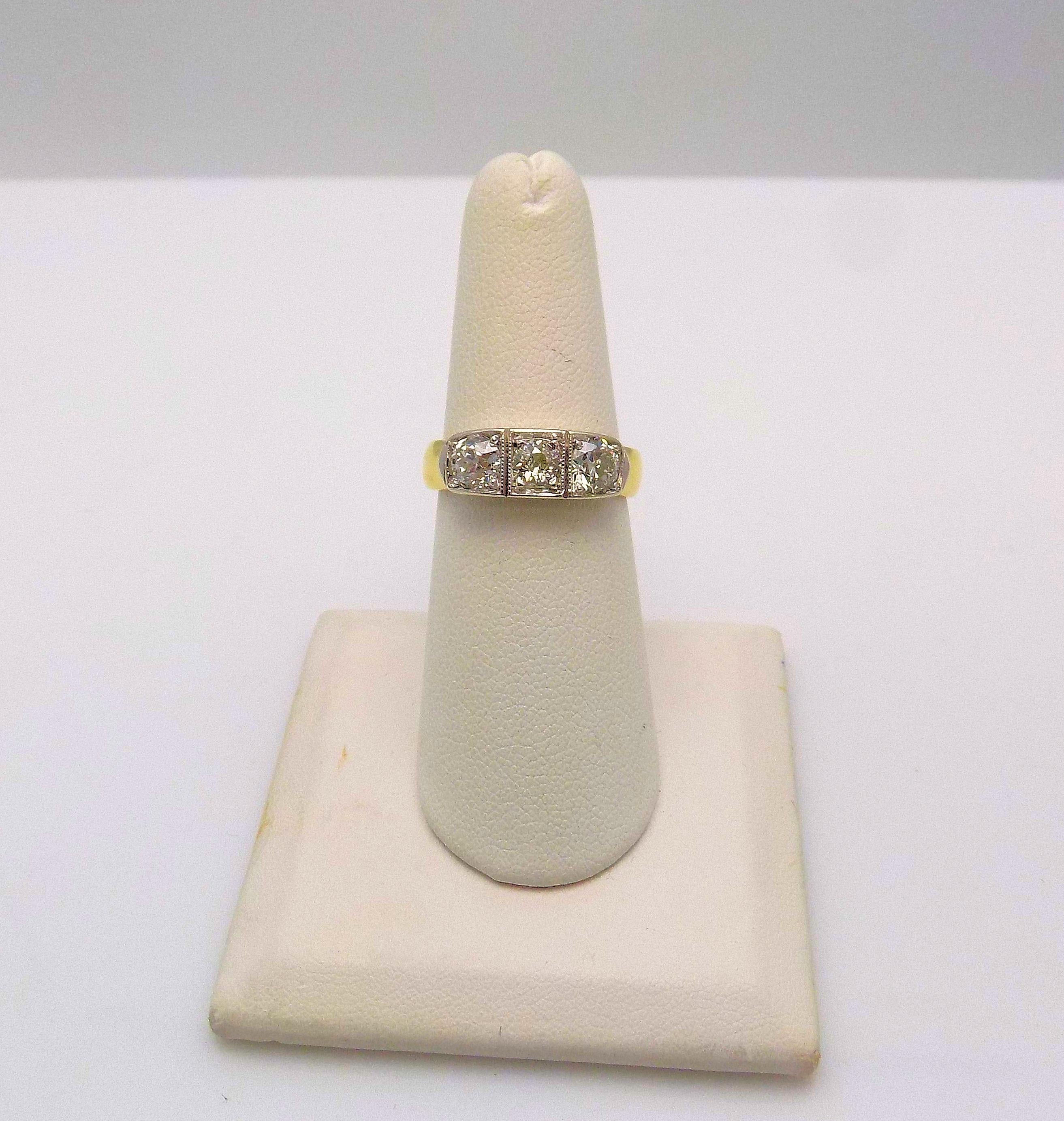 Women's Three-Stone Diamond Ring For Sale