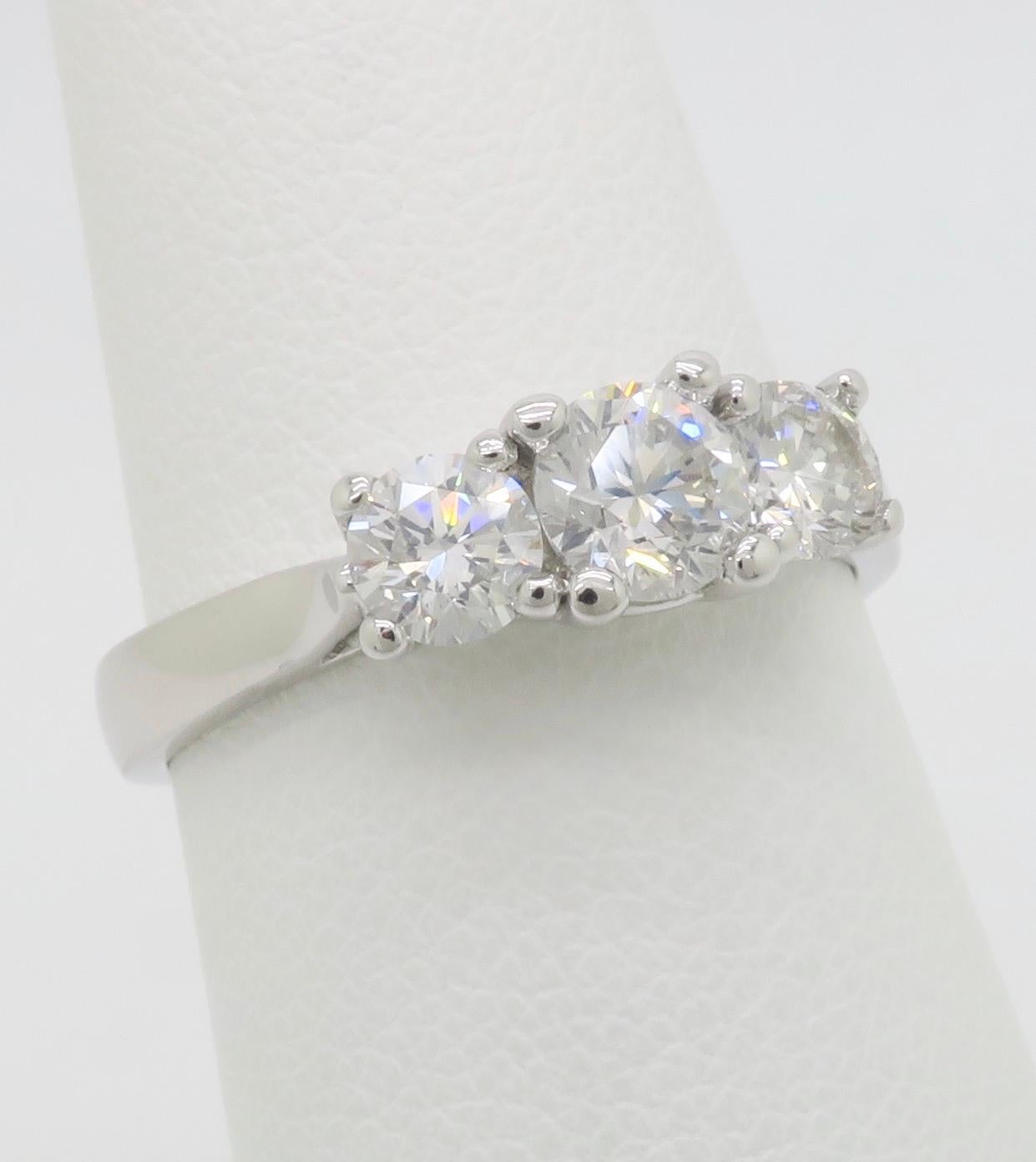 Women's Three Stone Diamond Ring