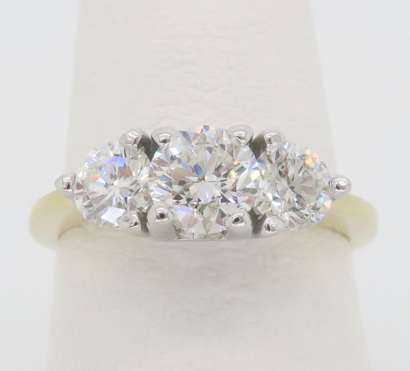 Three Stone Diamond Ring For Sale 1