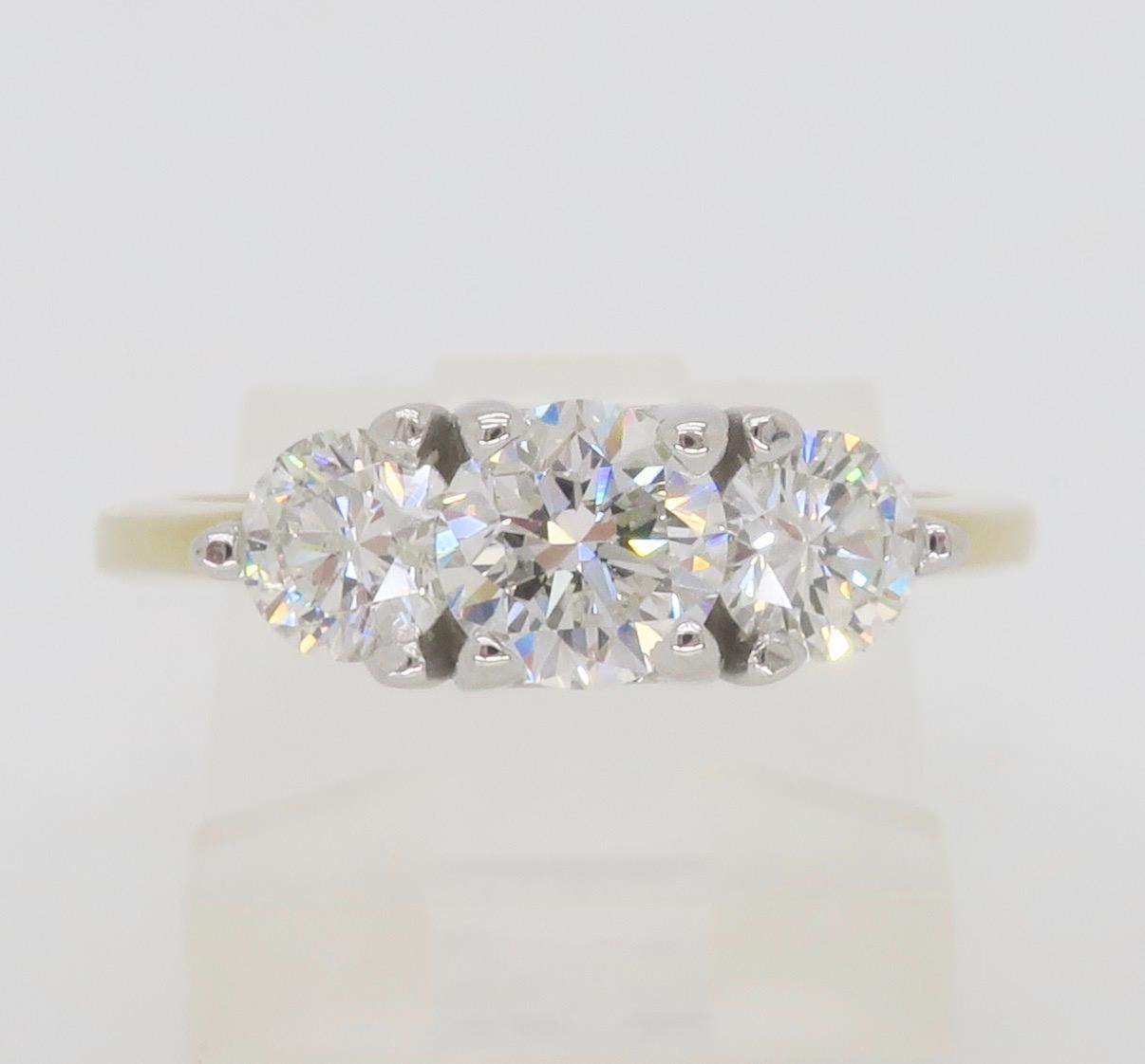 Three Stone Diamond Ring For Sale 3