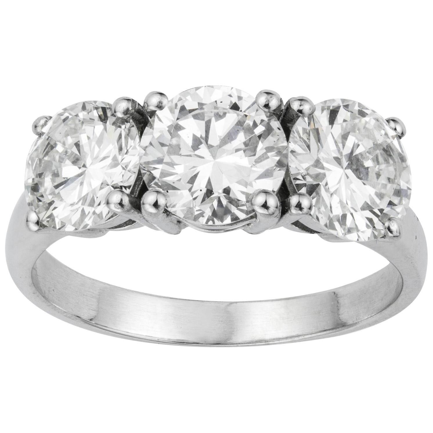 A Three Stone Diamond Ring