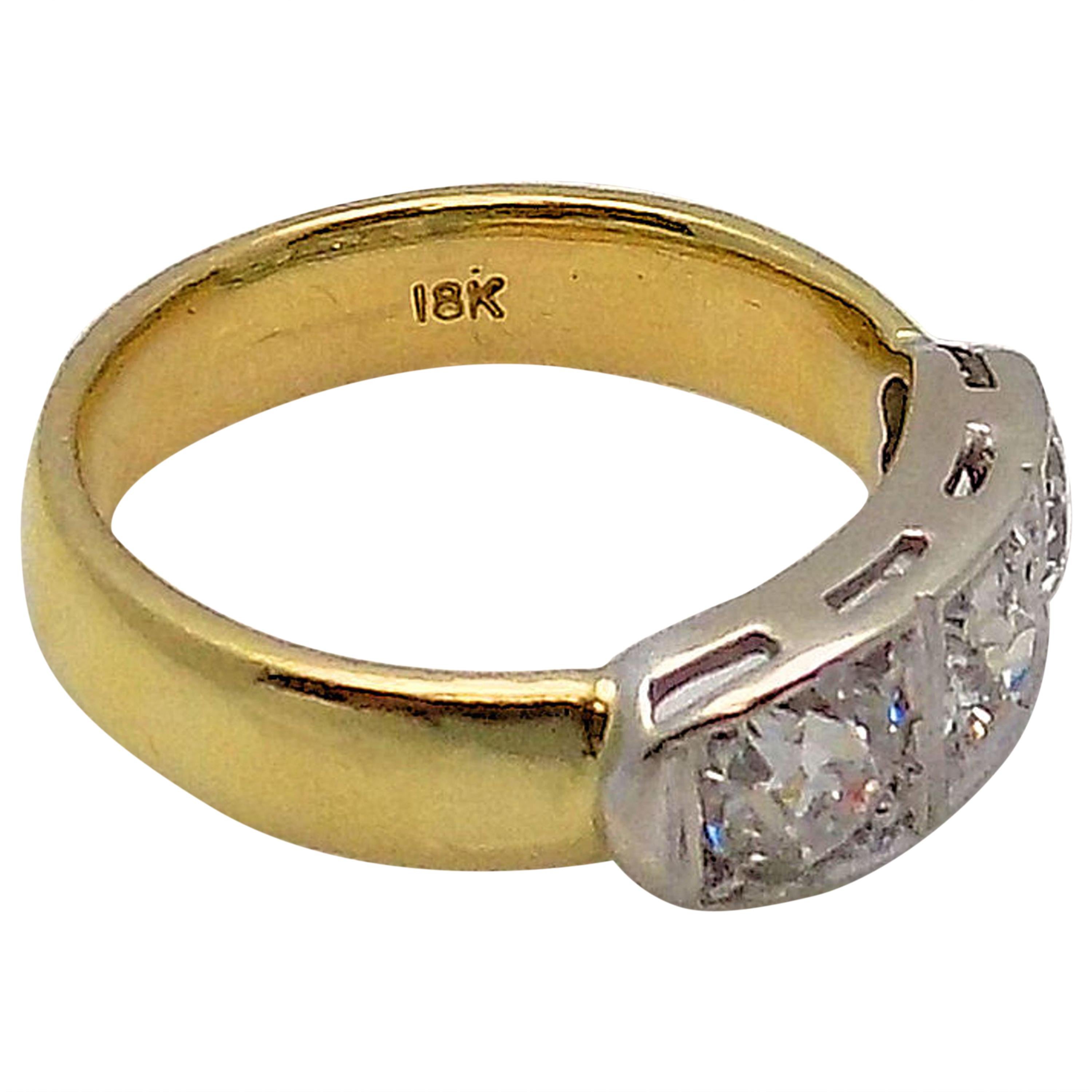 Three-Stone Diamond Ring For Sale