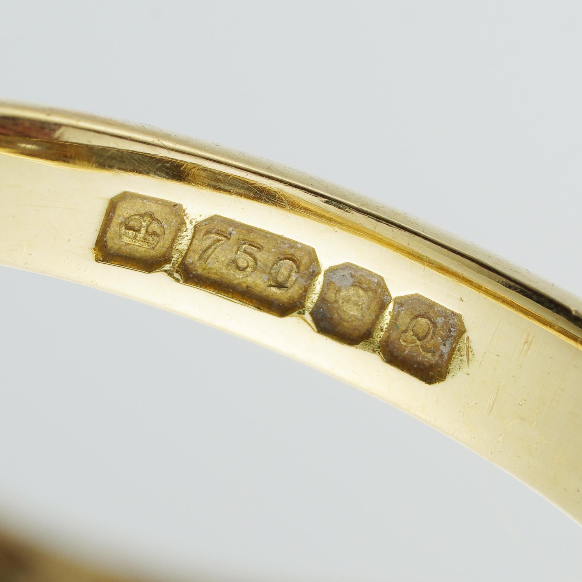 Anello con tre pietre e diamanti in stile vittoriano In condizioni buone in vendita a London, GB