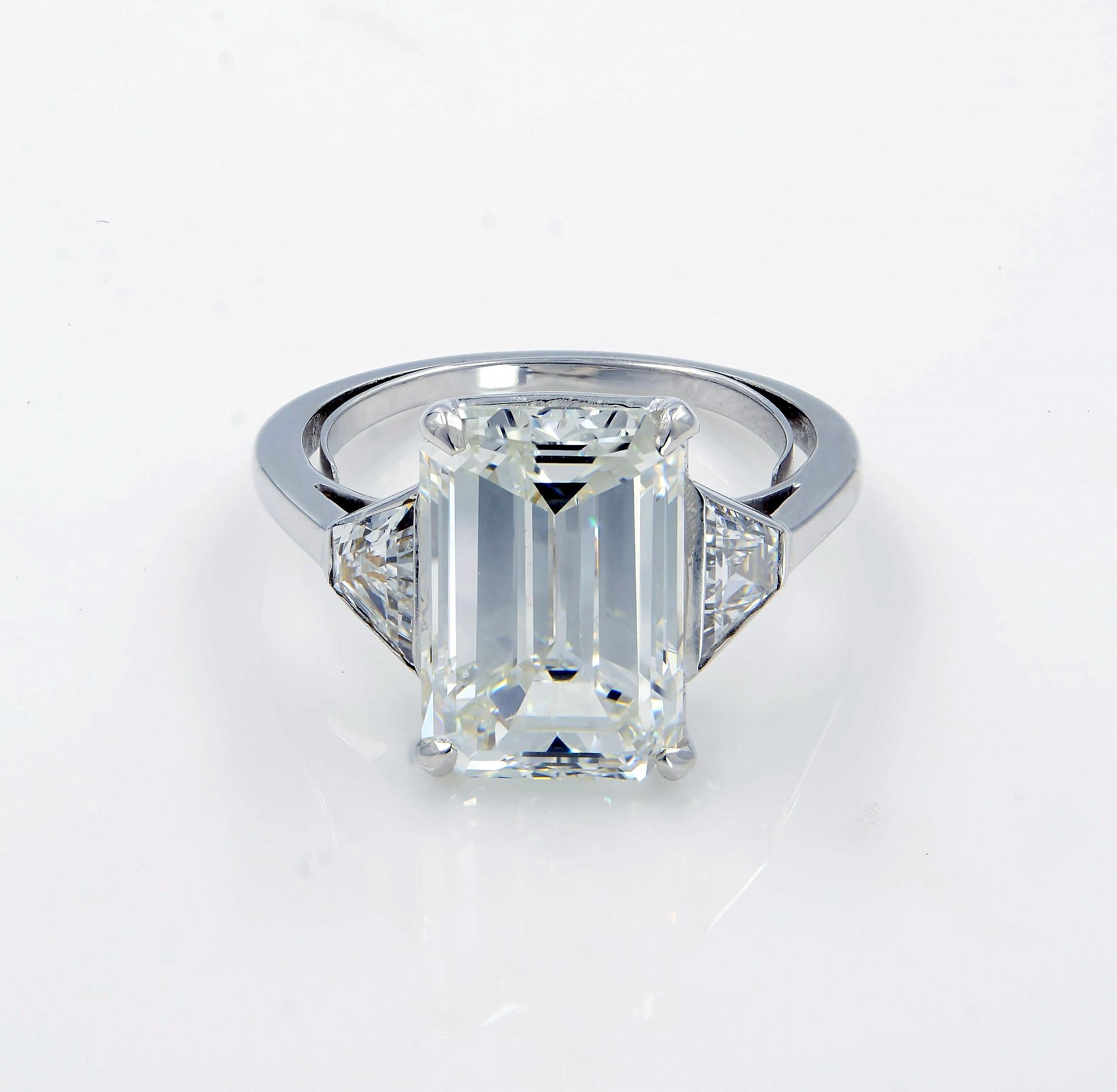 3 carat diamond ring emerald cut