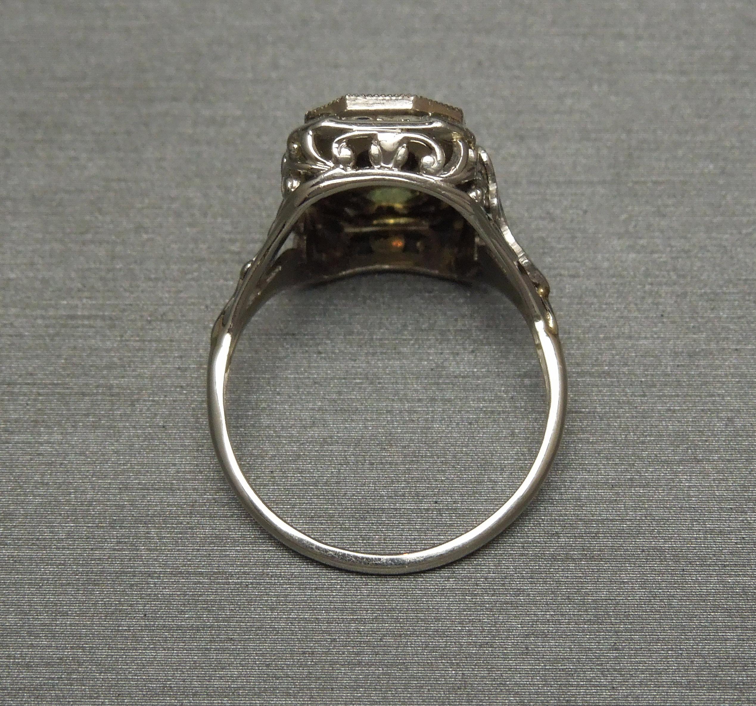 Three-Stone GIA Alexandrite Shield Ring 2