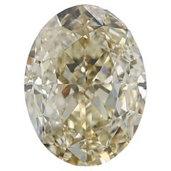 GIA Certified 4 Carat Fancy Brownish Yellow Oval Diamond