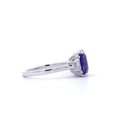 Three Stone Purple Sapphire #18022