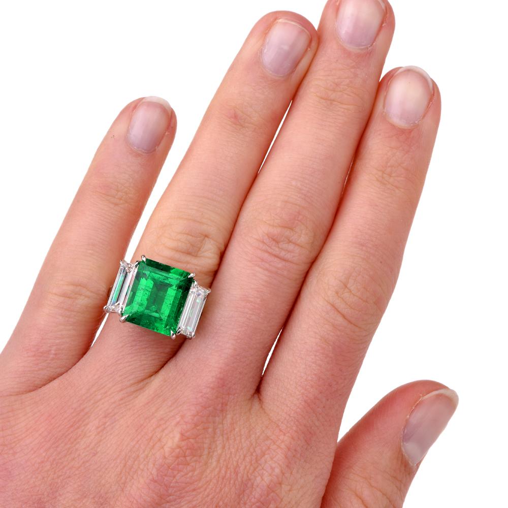 rectangular emerald ring