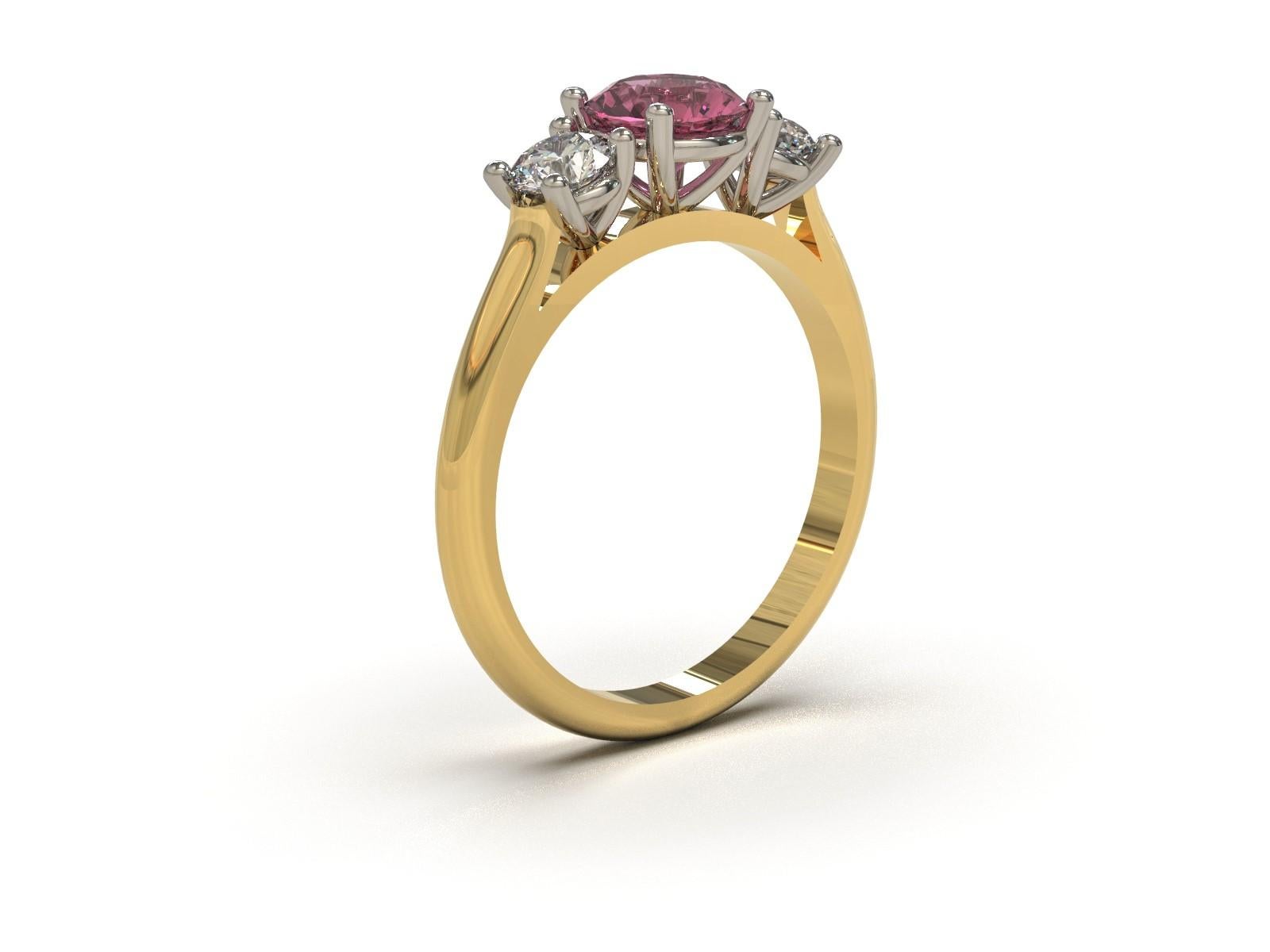 pink stones for engagement rings