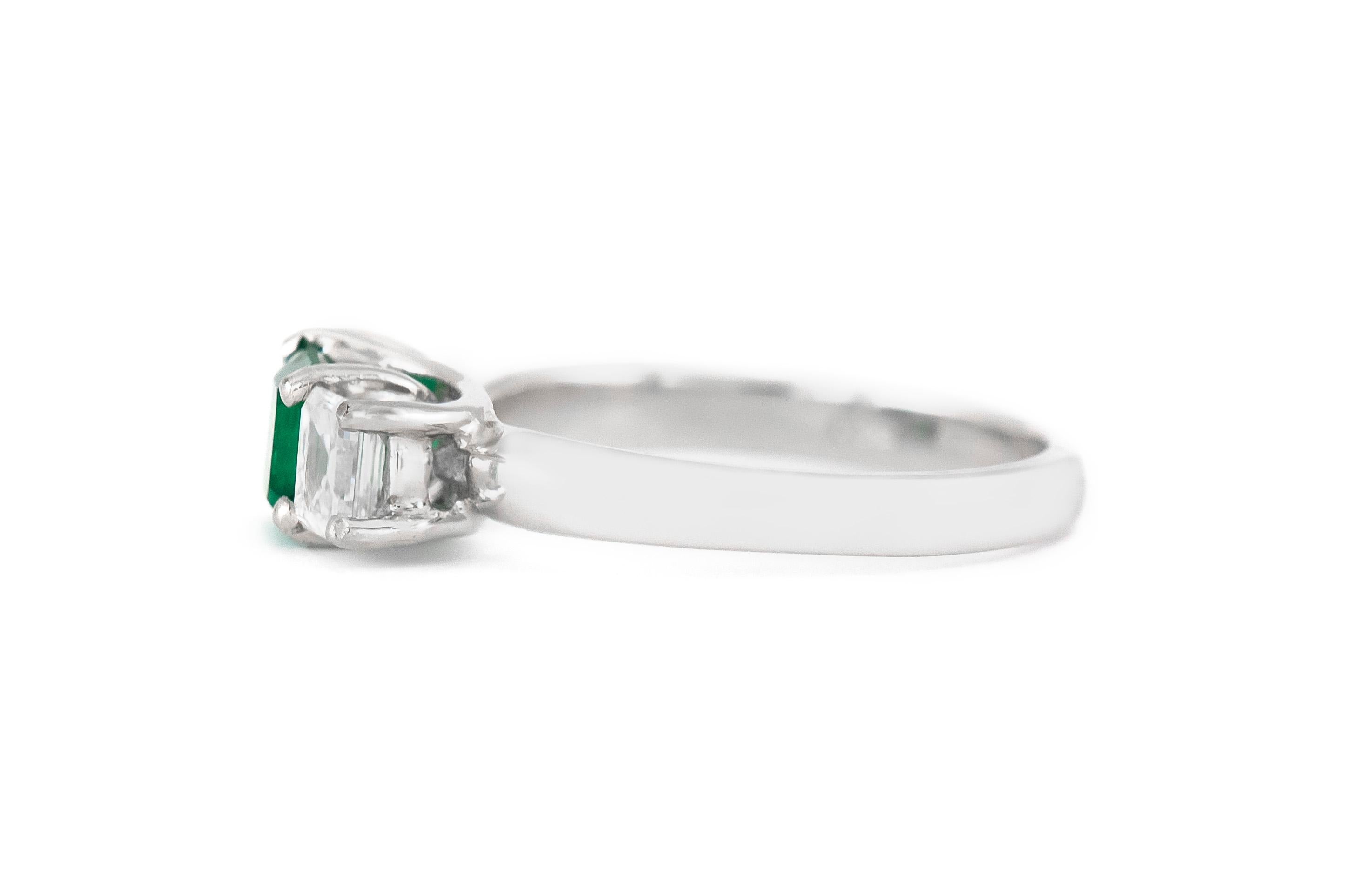 rectangle stone ring design