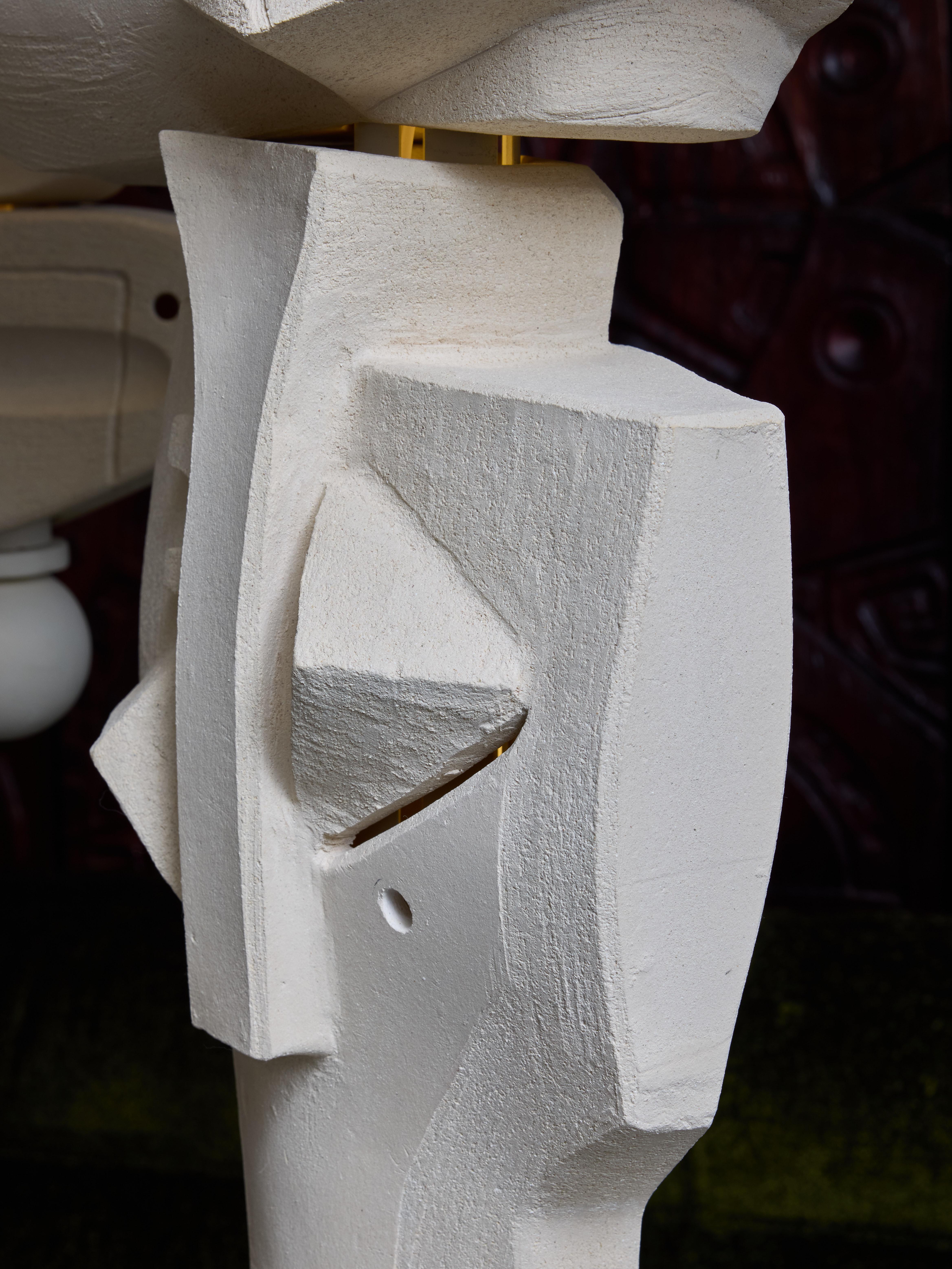 Three Suspended Totems Fixture by Olivia Cognet For Sale 4
