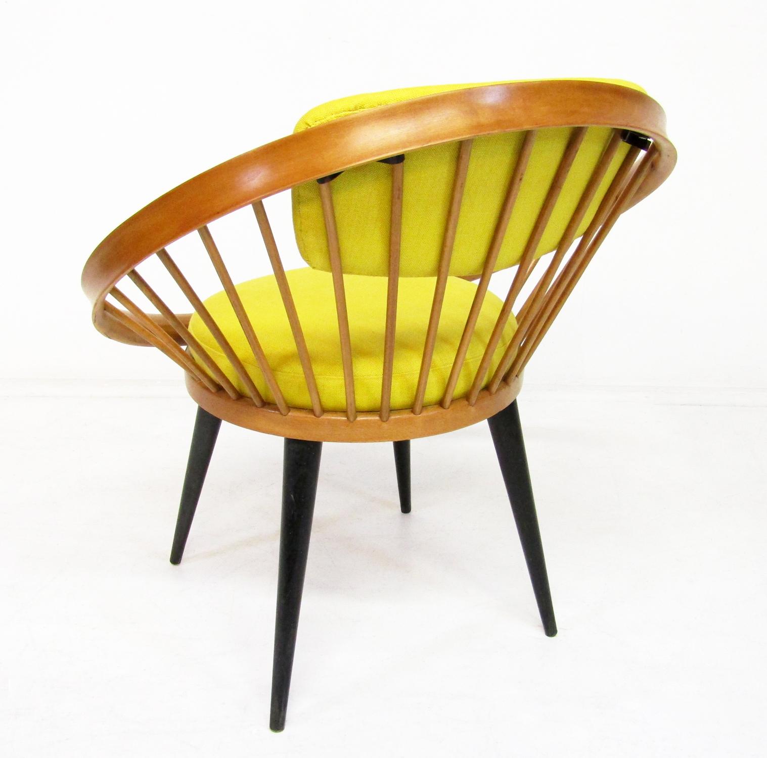 Trois chaises de cocktail suédoises des années 1950 « Circle » de Yngve Ekstrom pour Swedese en vente 3