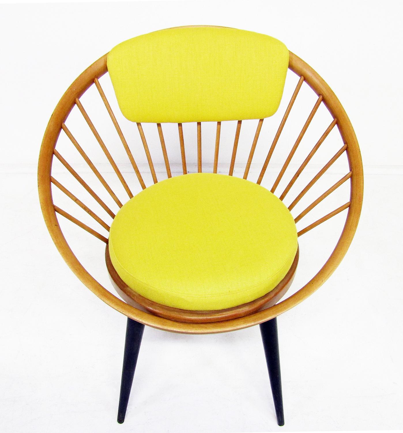 Suédois Trois chaises de cocktail suédoises des années 1950 « Circle » de Yngve Ekstrom pour Swedese en vente
