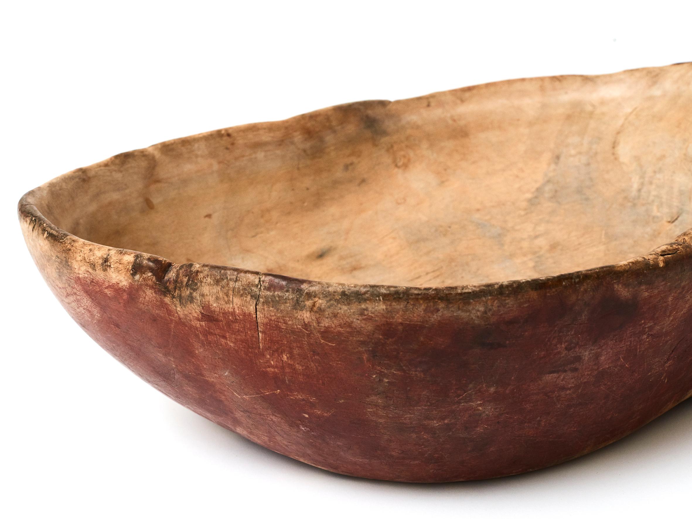 painted wood bowl