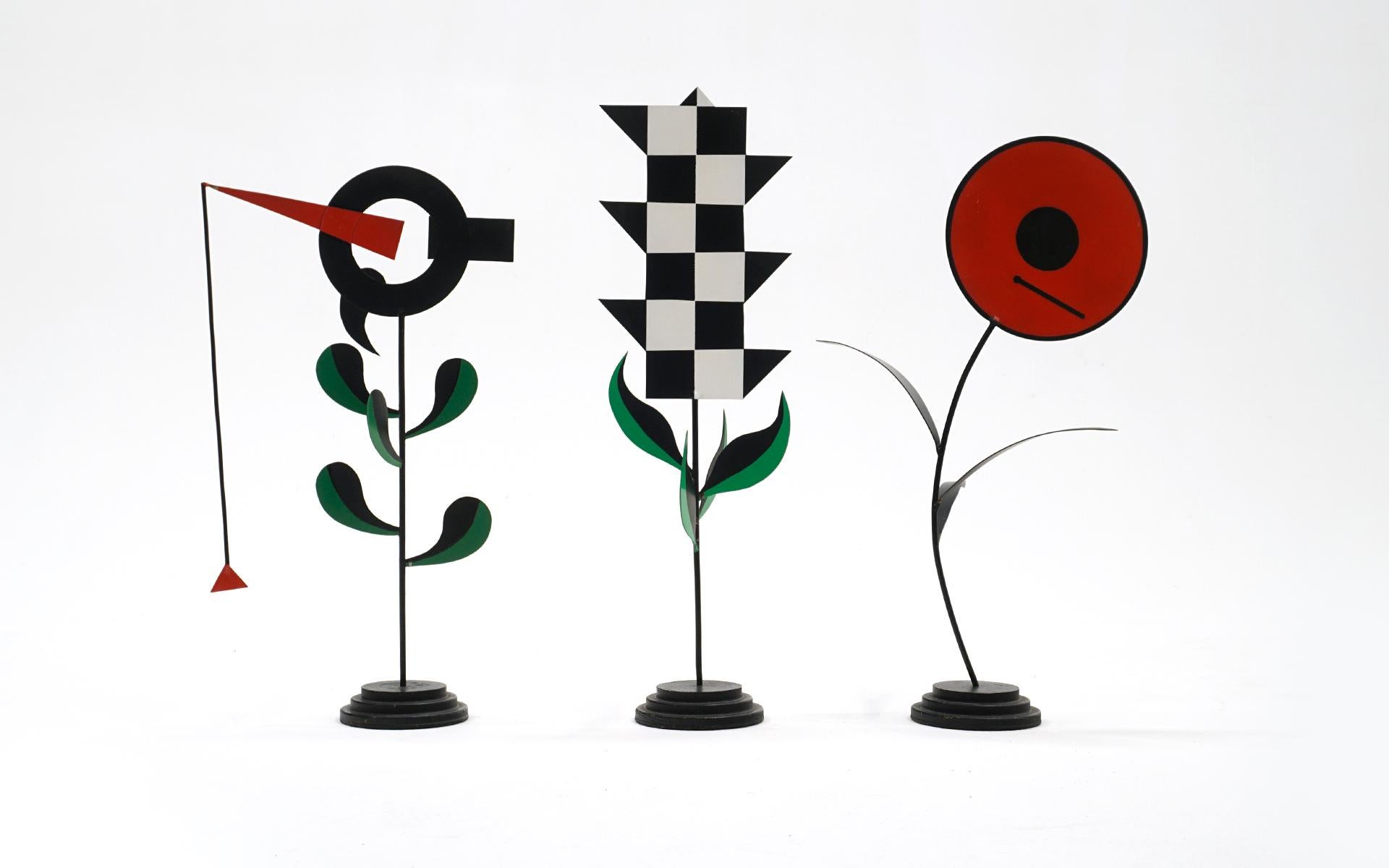 
Set of three artworks by Gherardo Frassa in red, green, black and white.   All are signed as in the photos and all are in excellent condition.  Ready to ship.  

Manufacturer's decal label to underside of each example 'Serie No Omaggio alla Flora